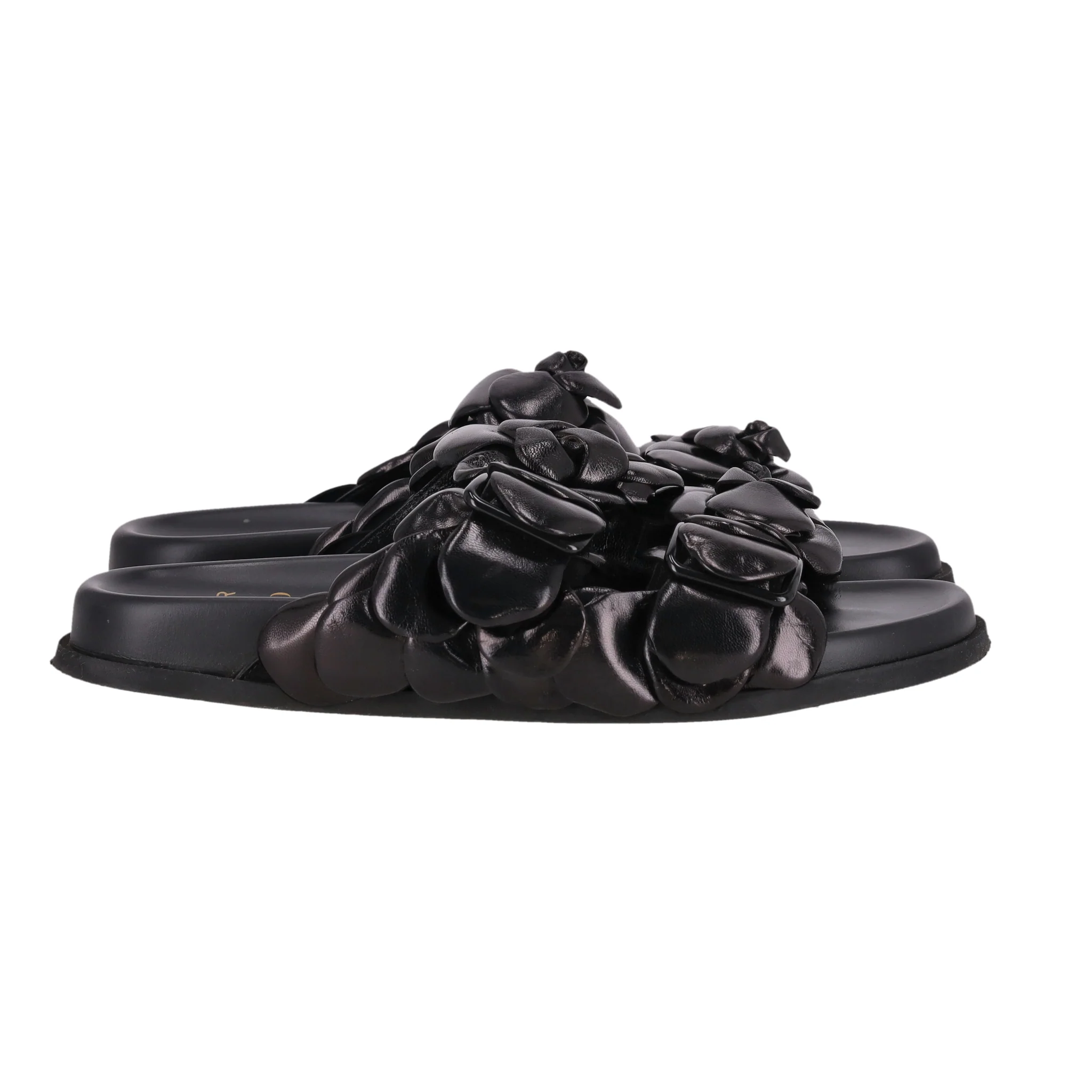 Valentino Garavani Rose Edition Leather Mule Sandals. Size 39 - Image 4
