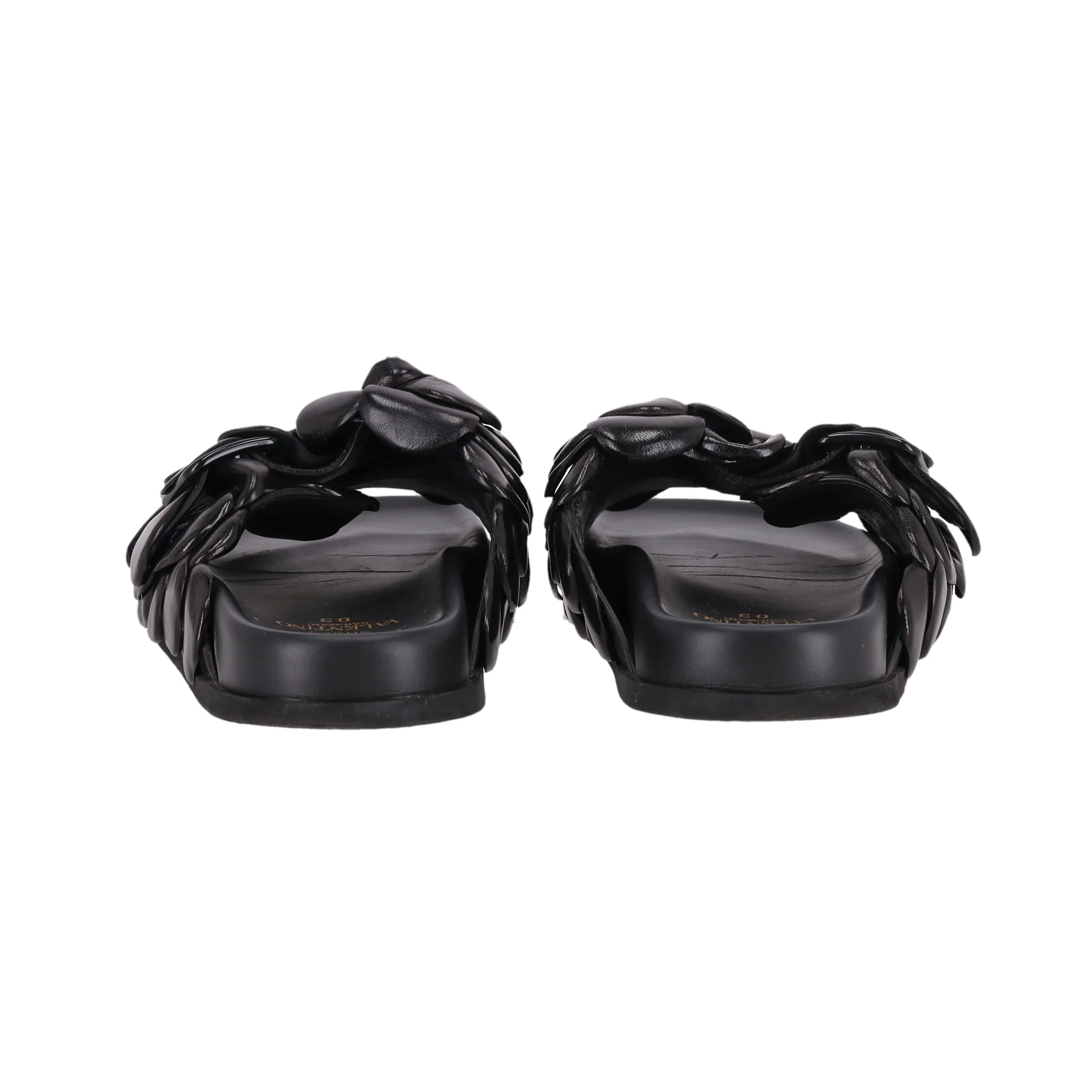 Valentino Garavani Rose Edition Leather Mule Sandals. Size 39 - Image 5