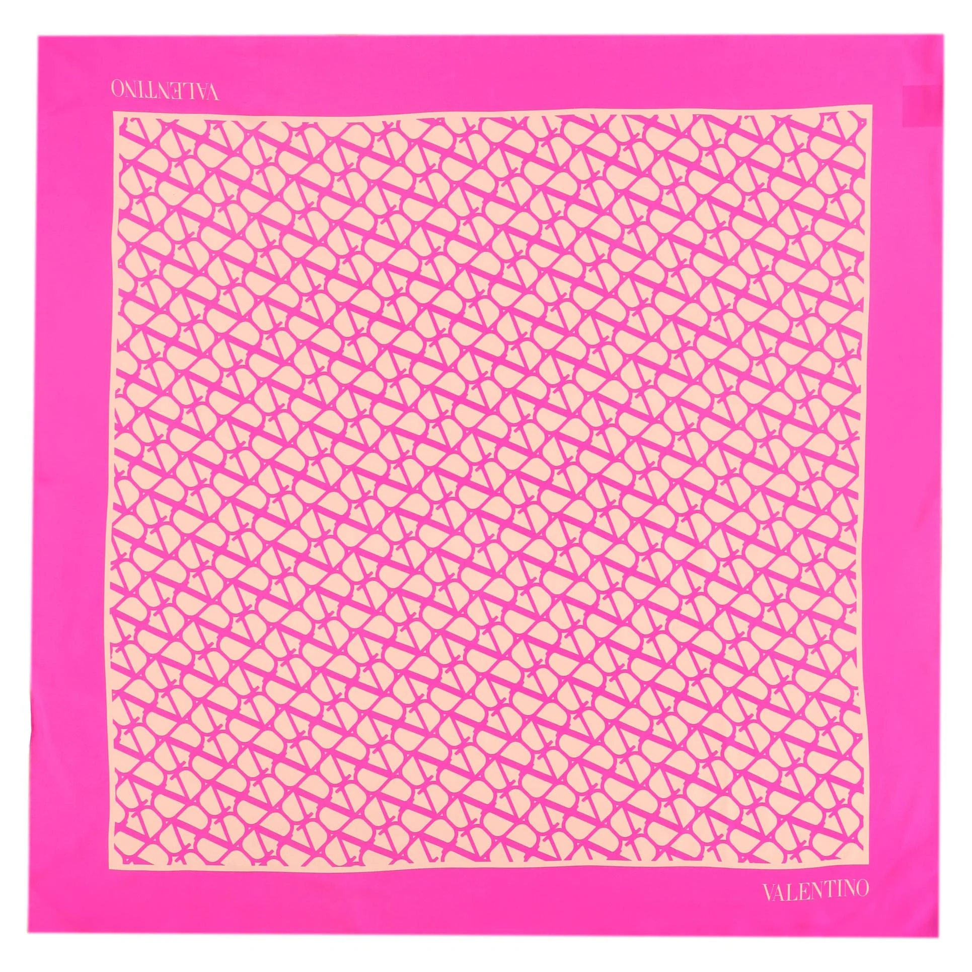 Valentino Garavani 'V' Logo 'Toile Iconographe' Silk Scarf - Image 4