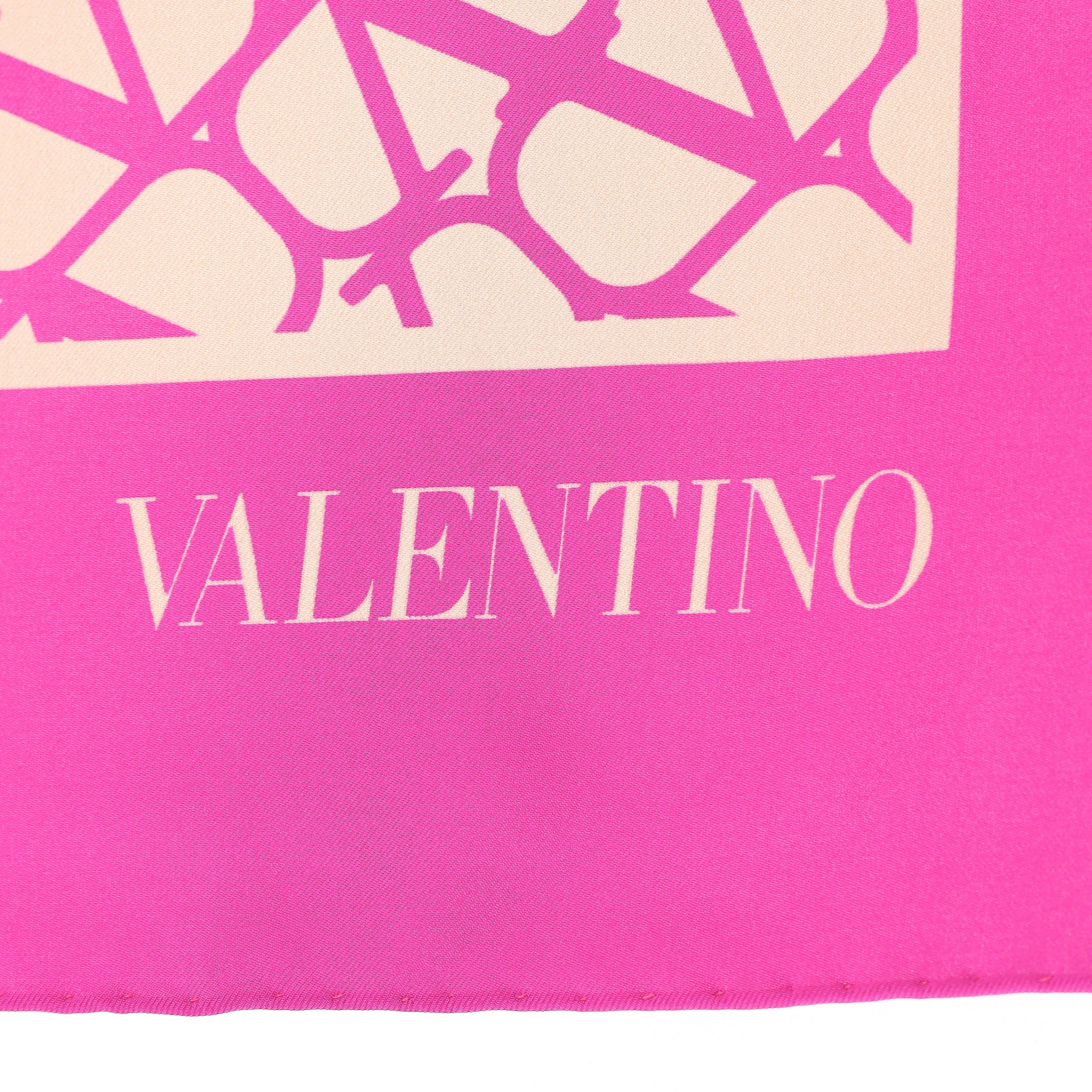 Valentino Garavani 'V' Logo 'Toile Iconographe' Silk Scarf - Image 6