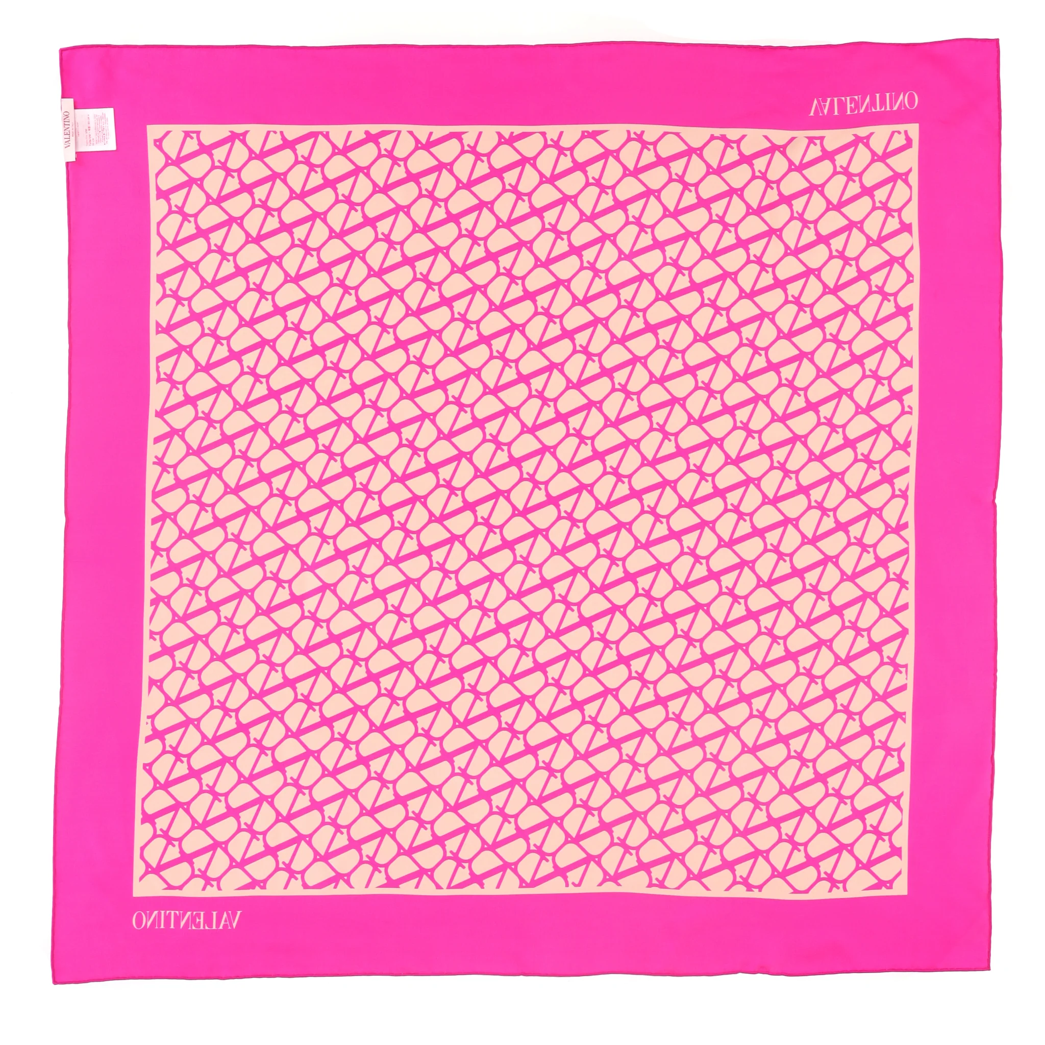 Valentino Garavani 'V' Logo 'Toile Iconographe' Silk Scarf - Image 7