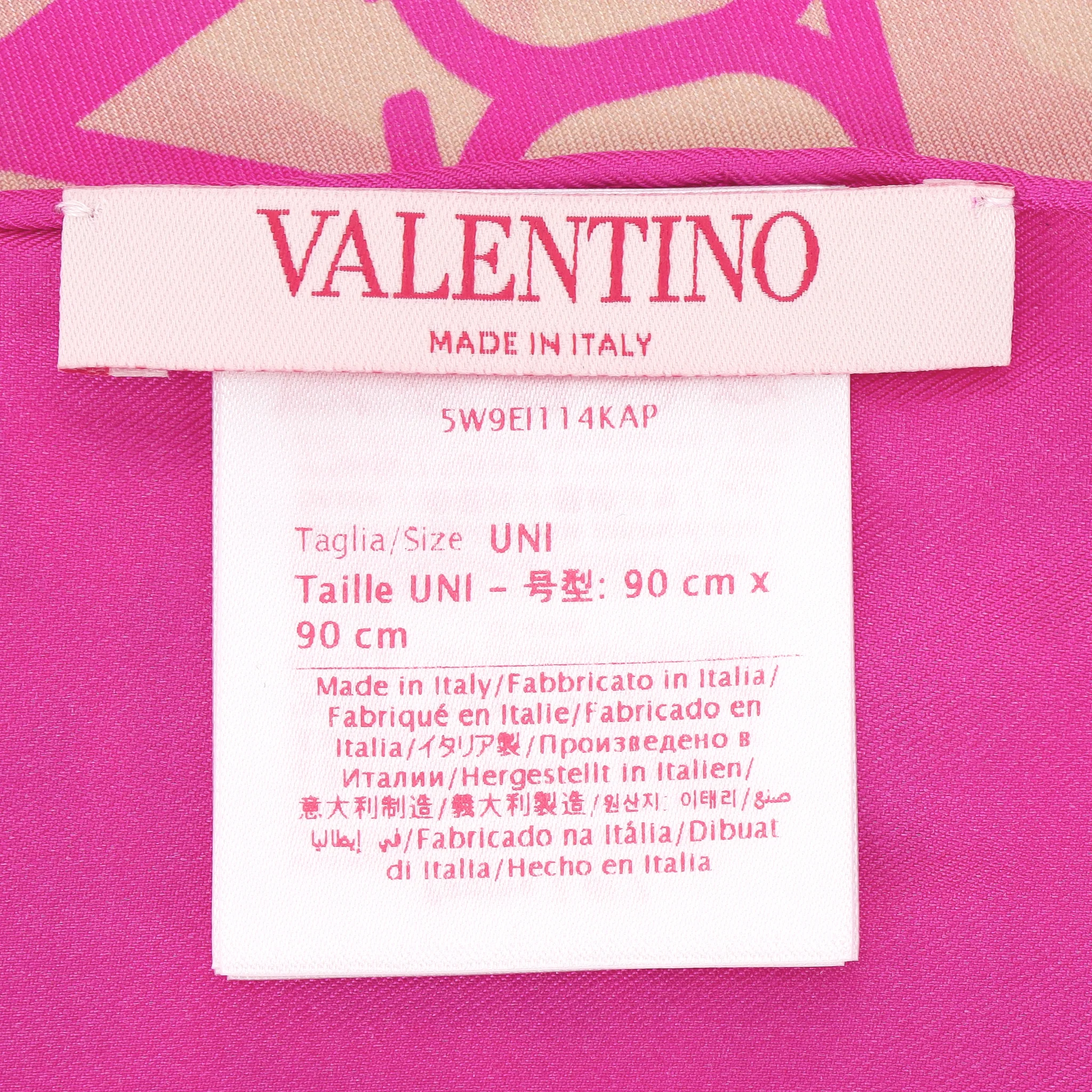 Valentino Garavani 'V' Logo 'Toile Iconographe' Silk Scarf - Image 8