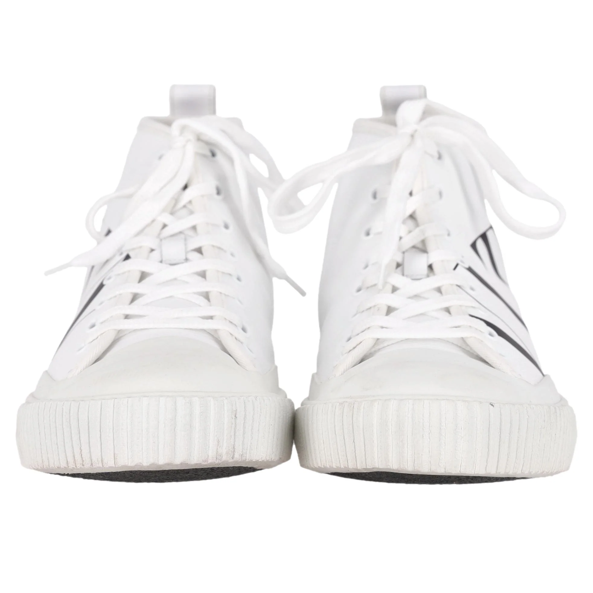 Valentino Garavani VLTN Logo High-Top Leather Sneakers. Size 44 - Image 2