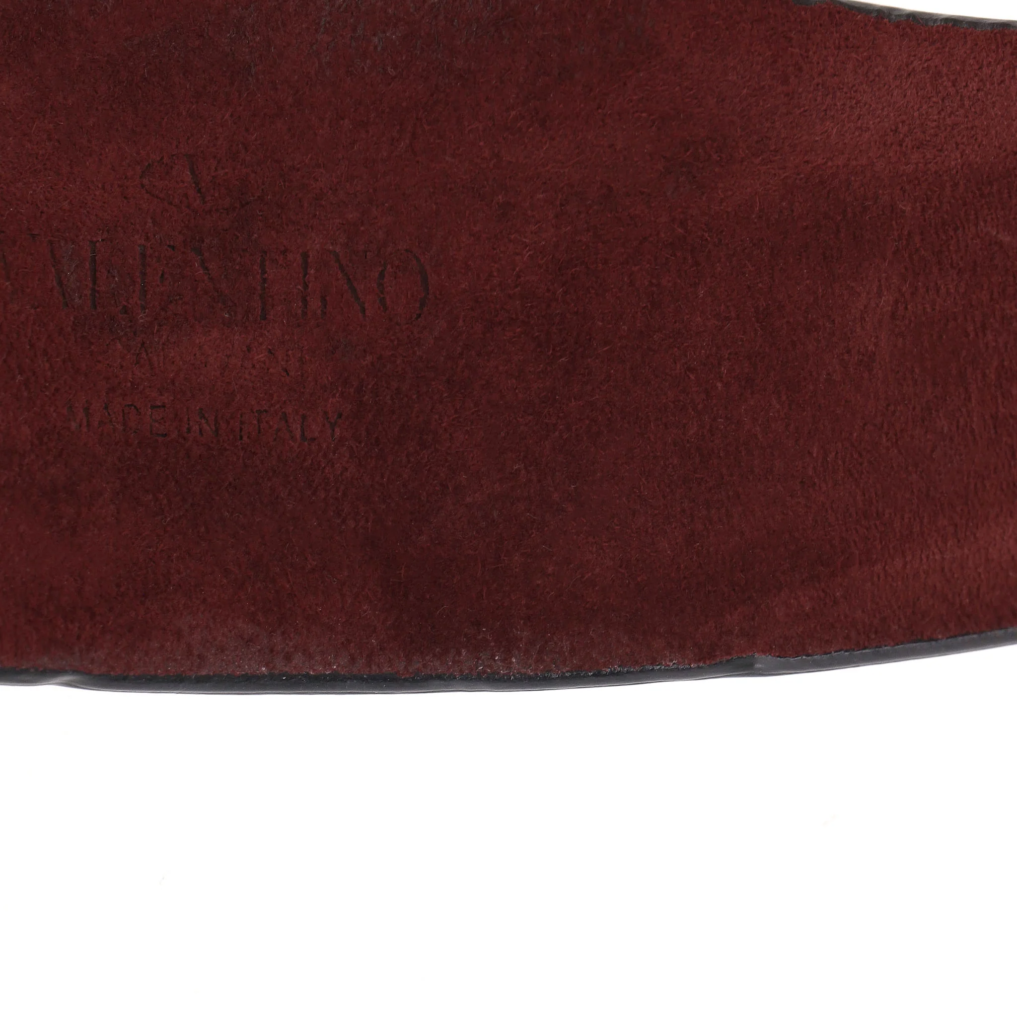 Valentino Leather Headband With Gryphon Stud Medallions - Image 8