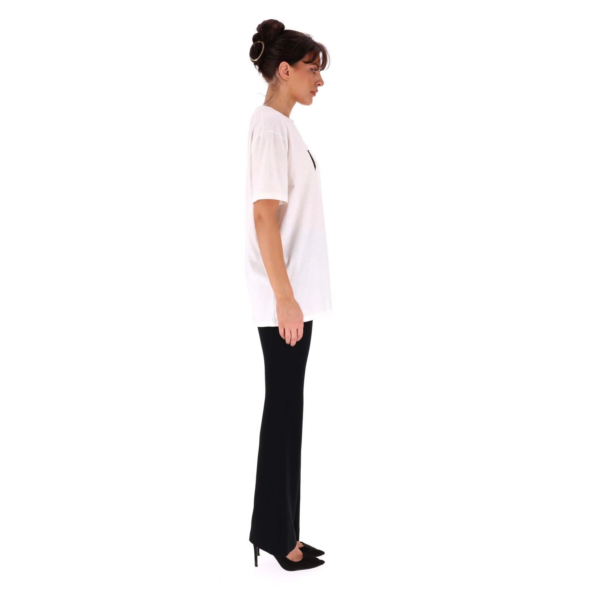 Valentino Logo Cotton T-Shirt. Size S - Image 3