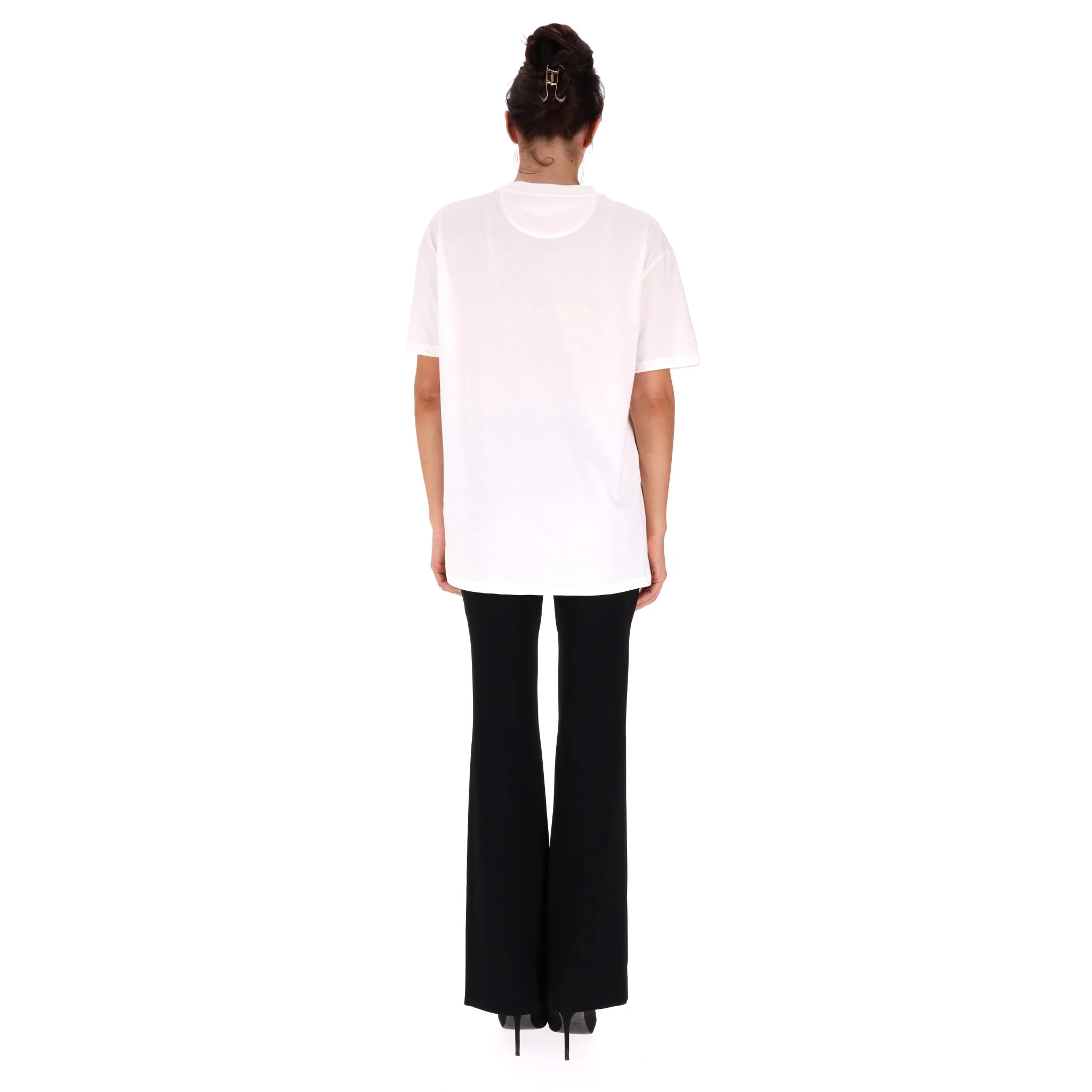 Valentino Logo Cotton T-Shirt. Size S - Image 4
