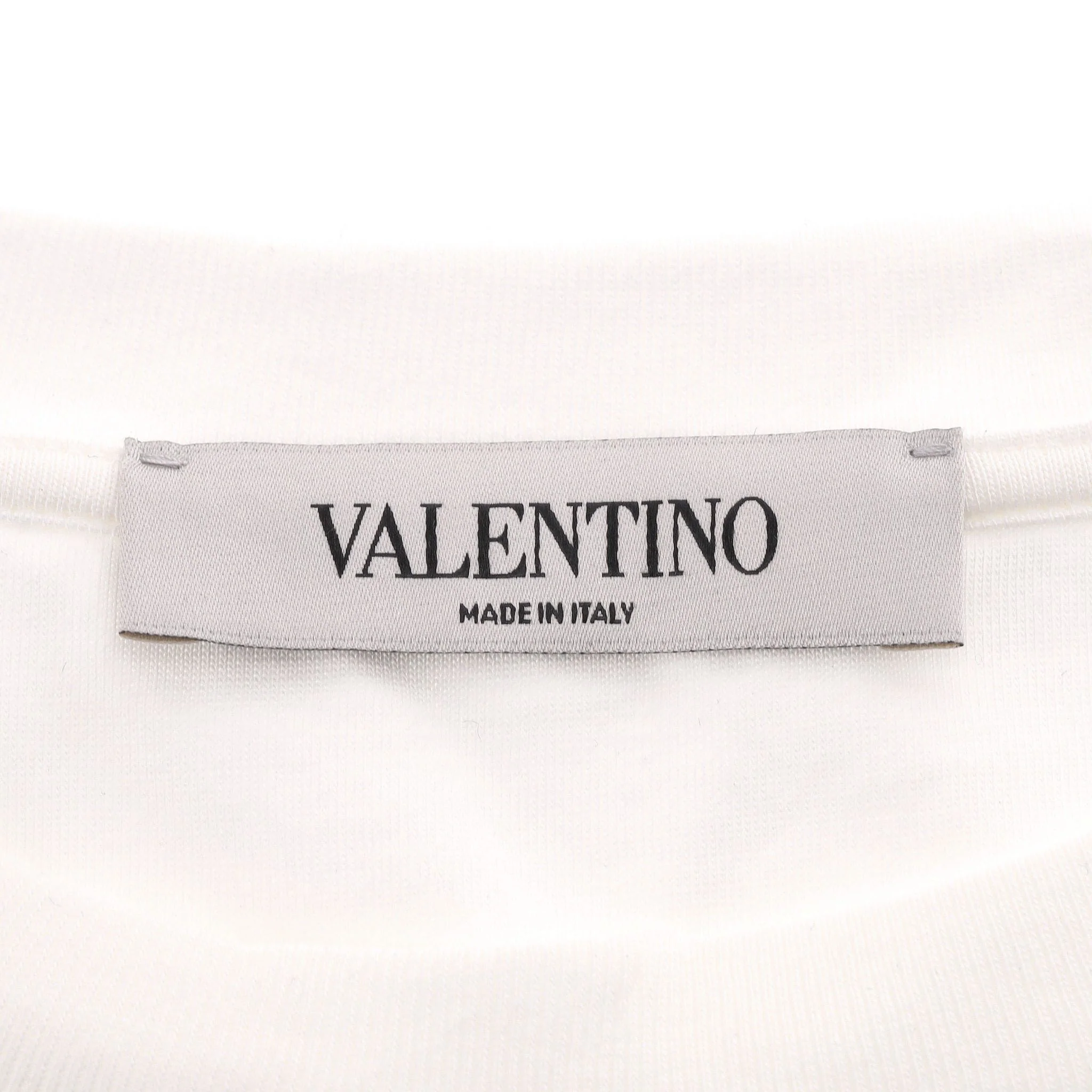Valentino Logo Cotton T-Shirt. Size S - Image 5