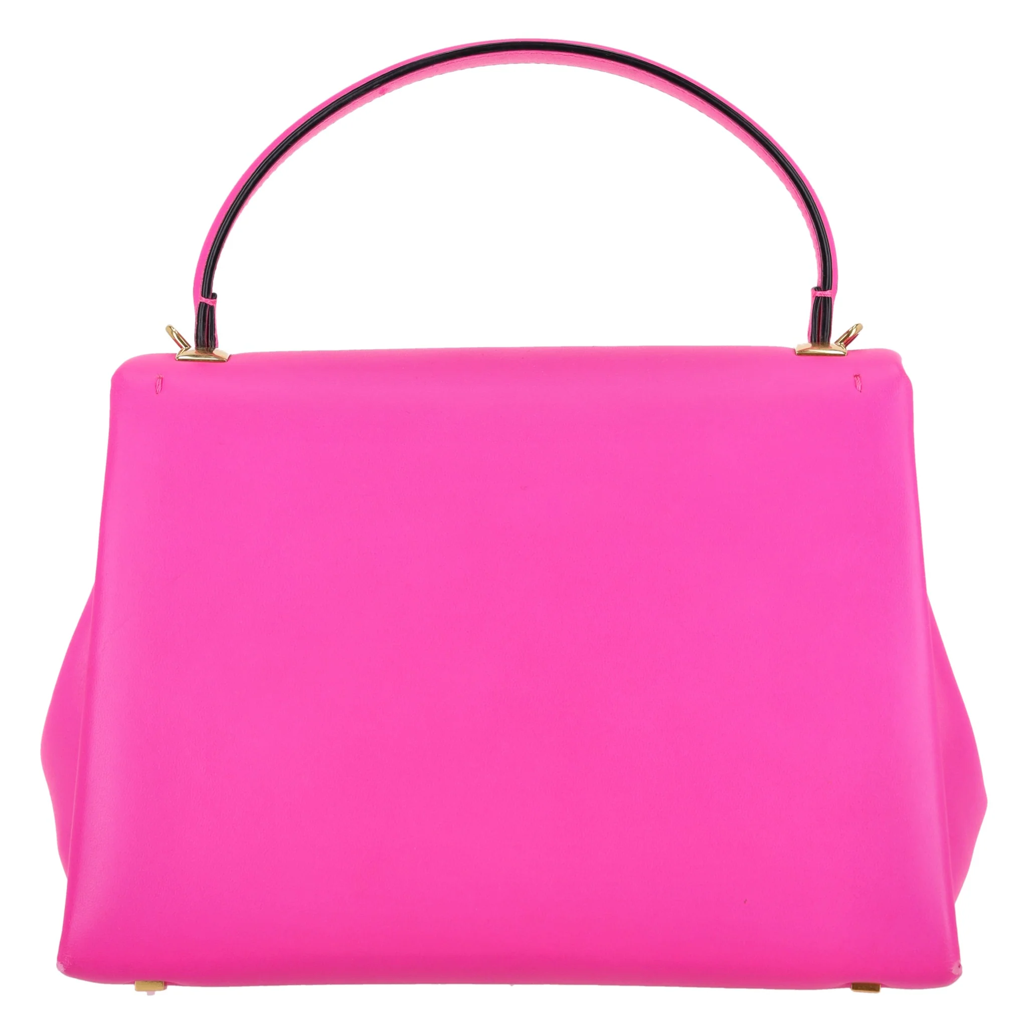 Valentino One Stud Small Leather Top Handle/Crossbody Bag - Image 4