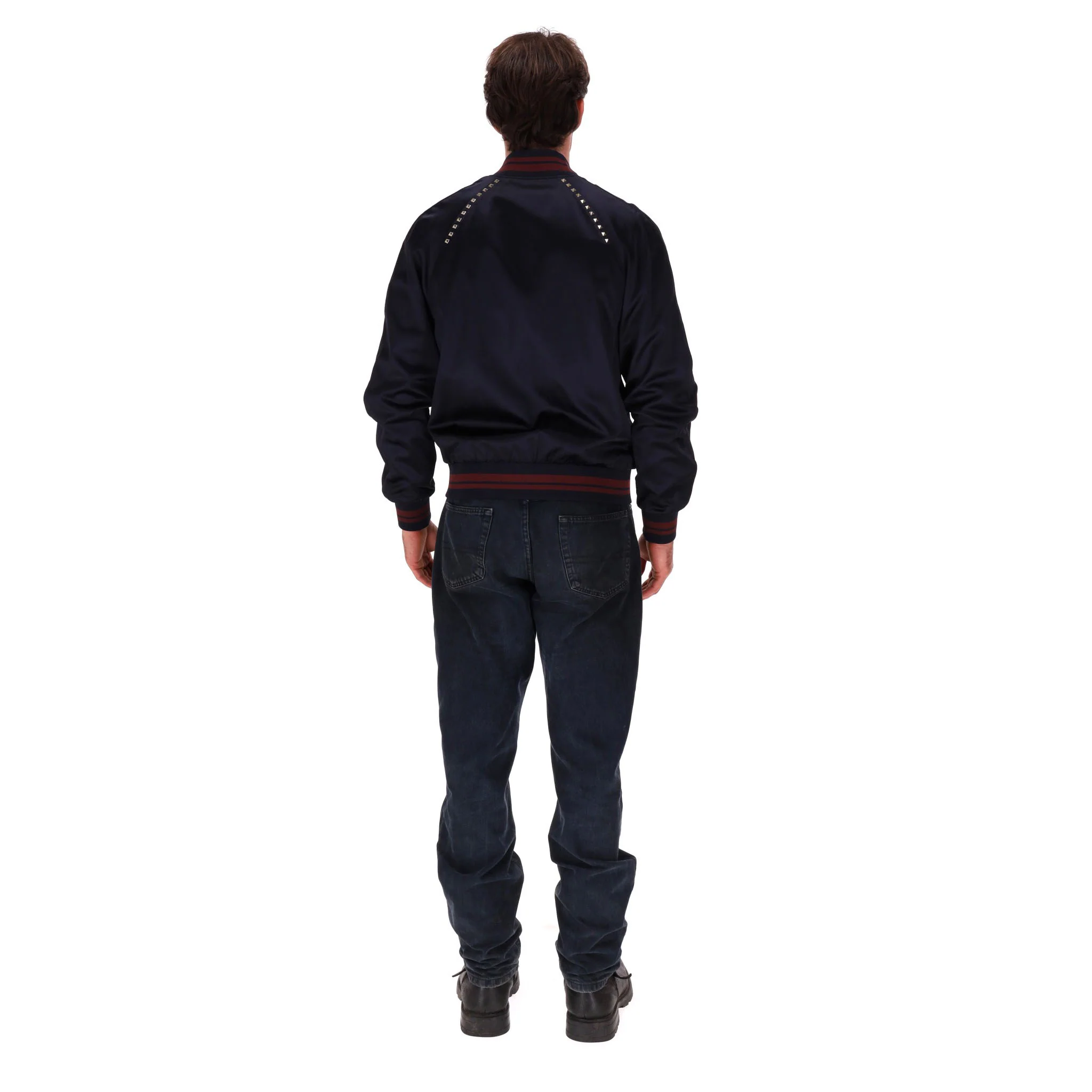 Valentino Rockstud Bomber Jacket. Size 46IT - Image 4
