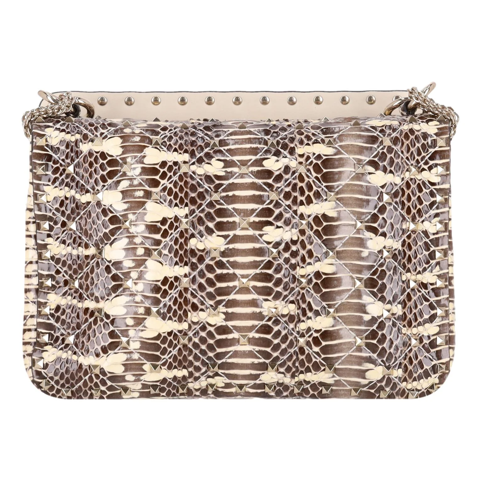 Valentino Rockstud Butterfly Water Snakeskin Crossbody Bag - Image 5
