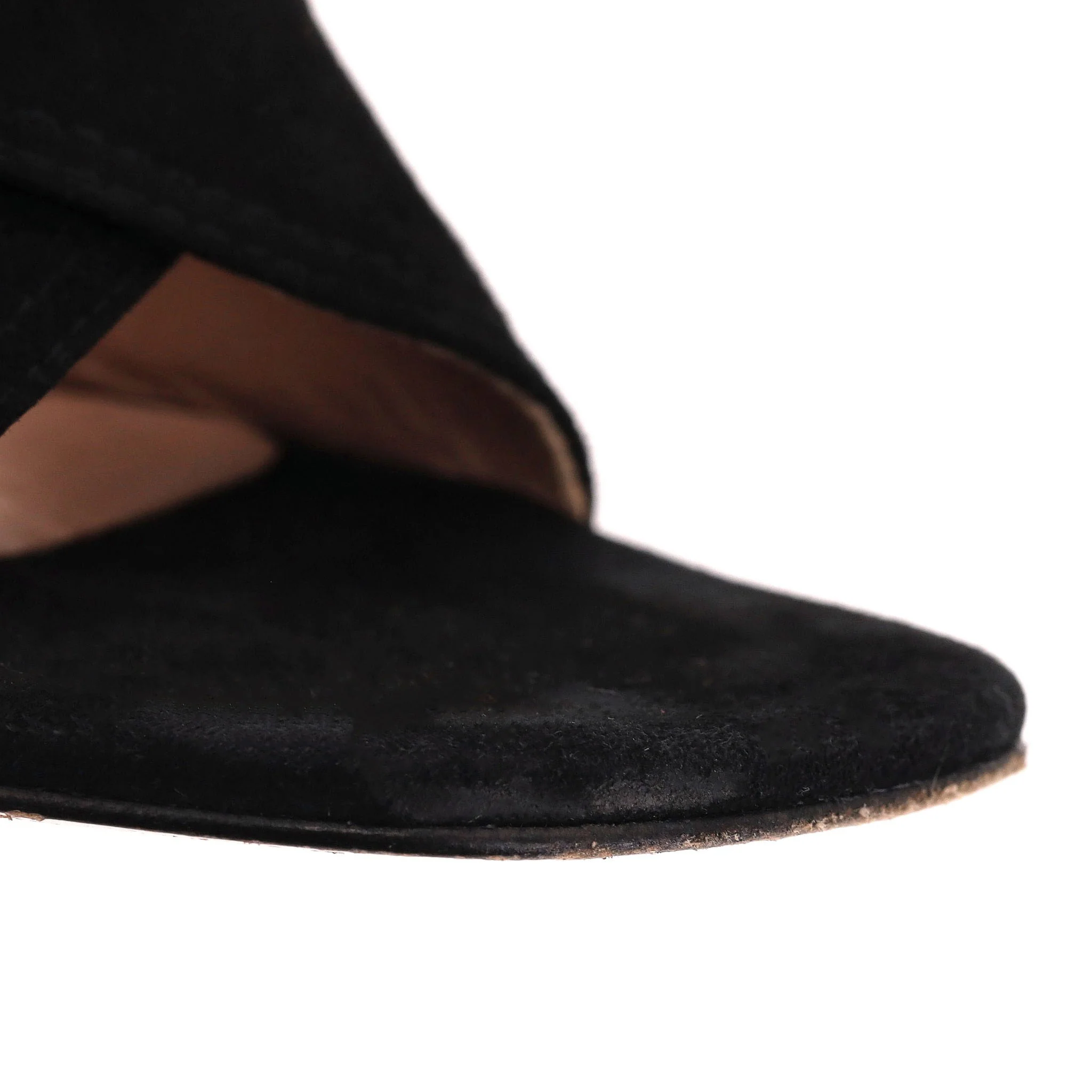 Valentino Suede Wedge Mule Sandals. Size 36 - Image 8
