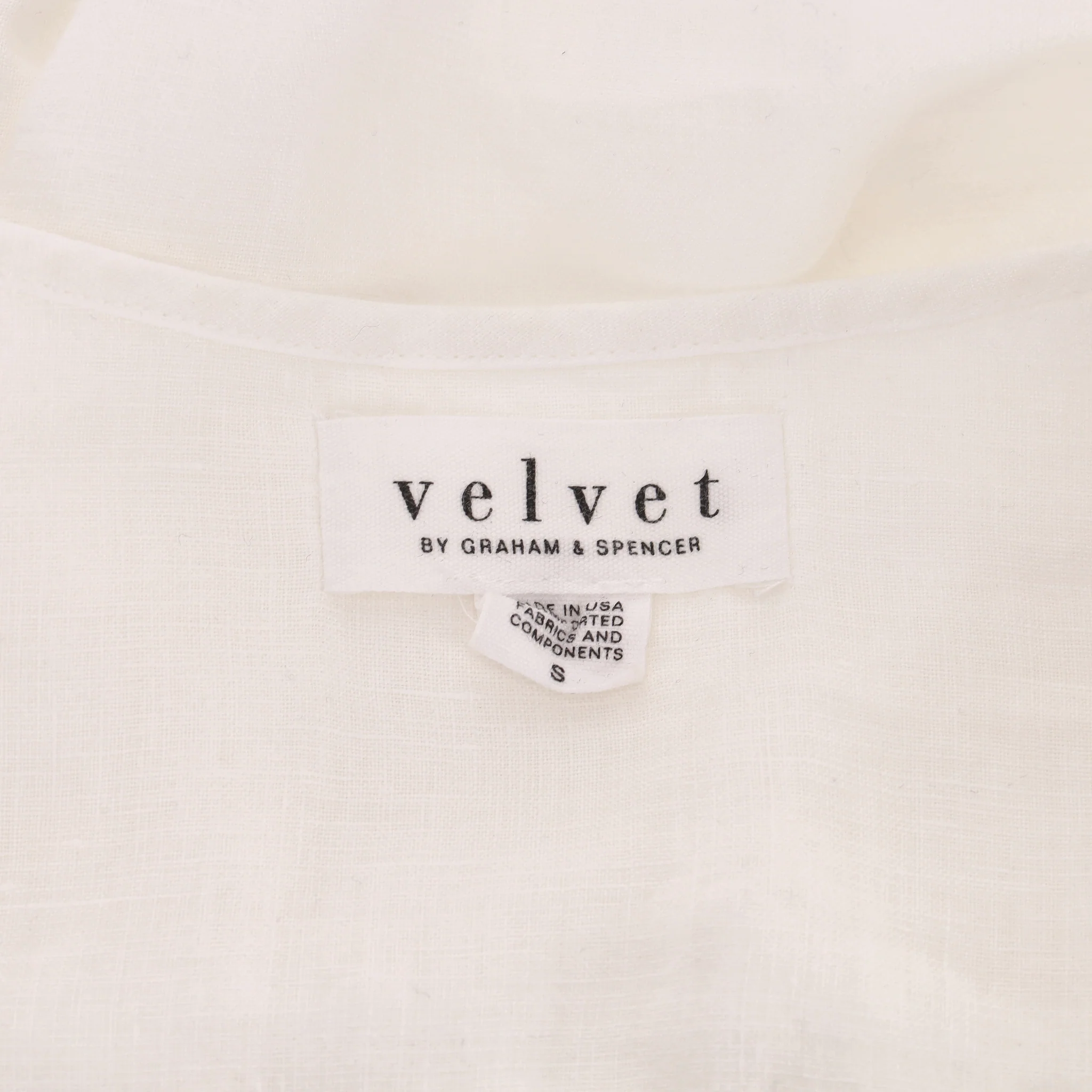Velvet Linen Ruffle Shirt. Size S - Image 5