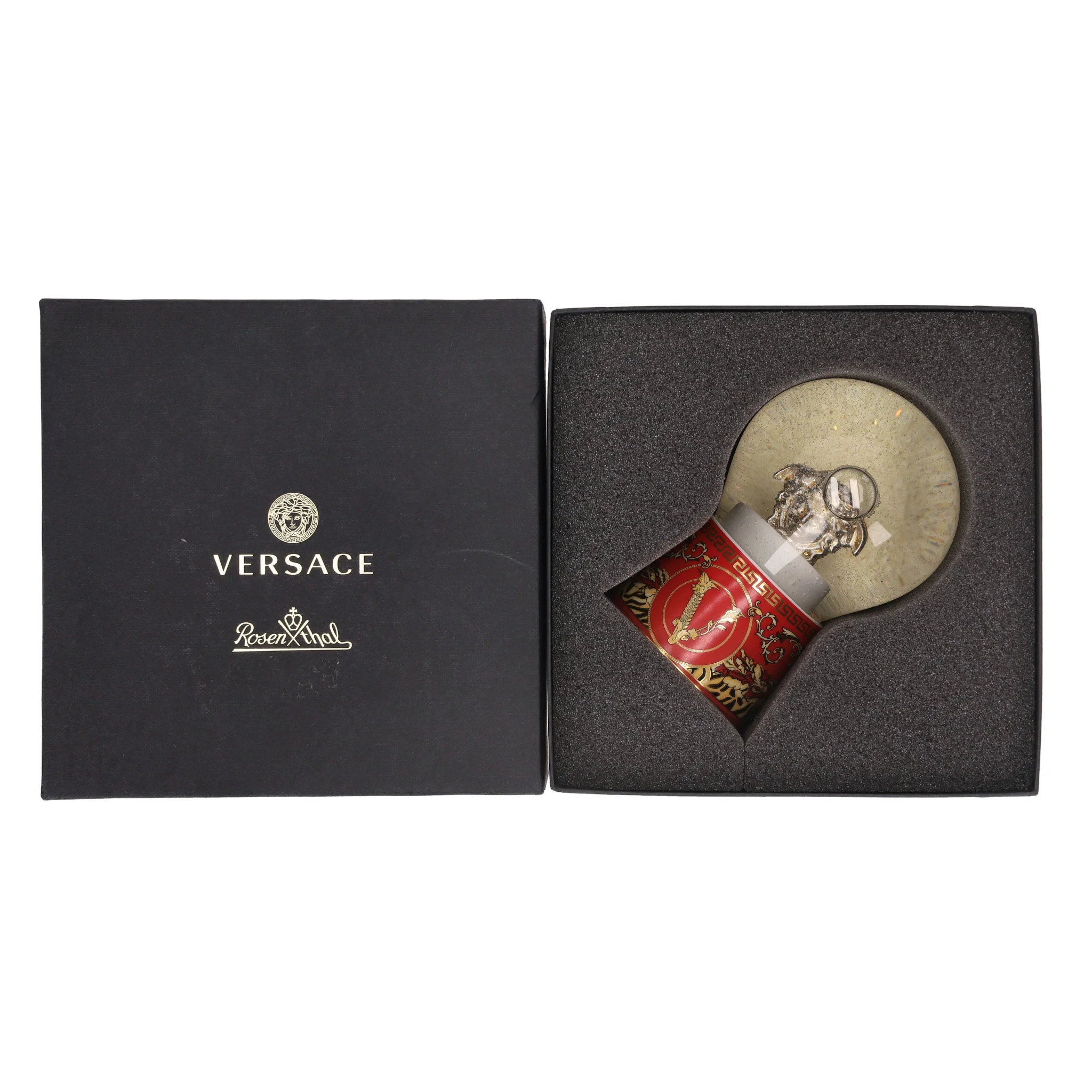 Versace by Rosenthal Medusa-Head Virtus Holiday Snow Globe - Image 8