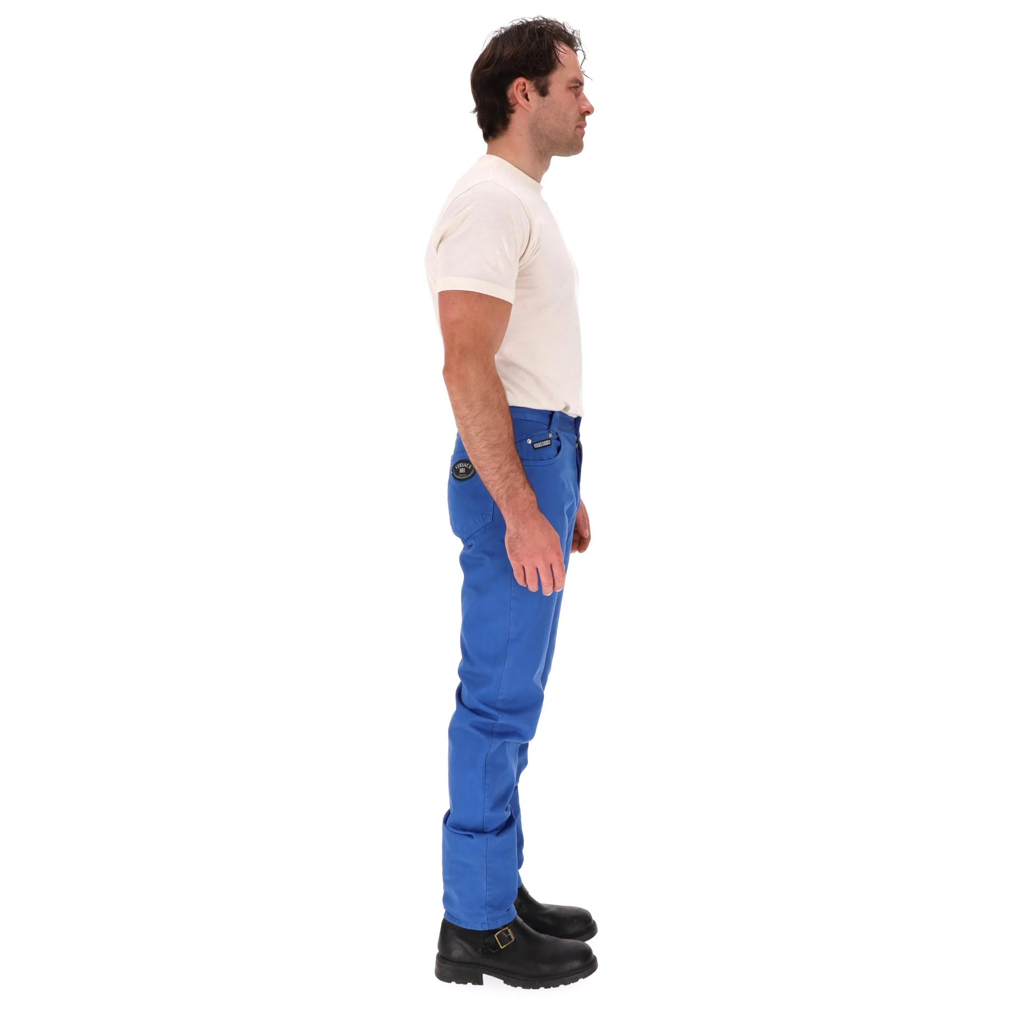Versace Classic V2 Cotton Denim Trousers. Size 31 - Image 3