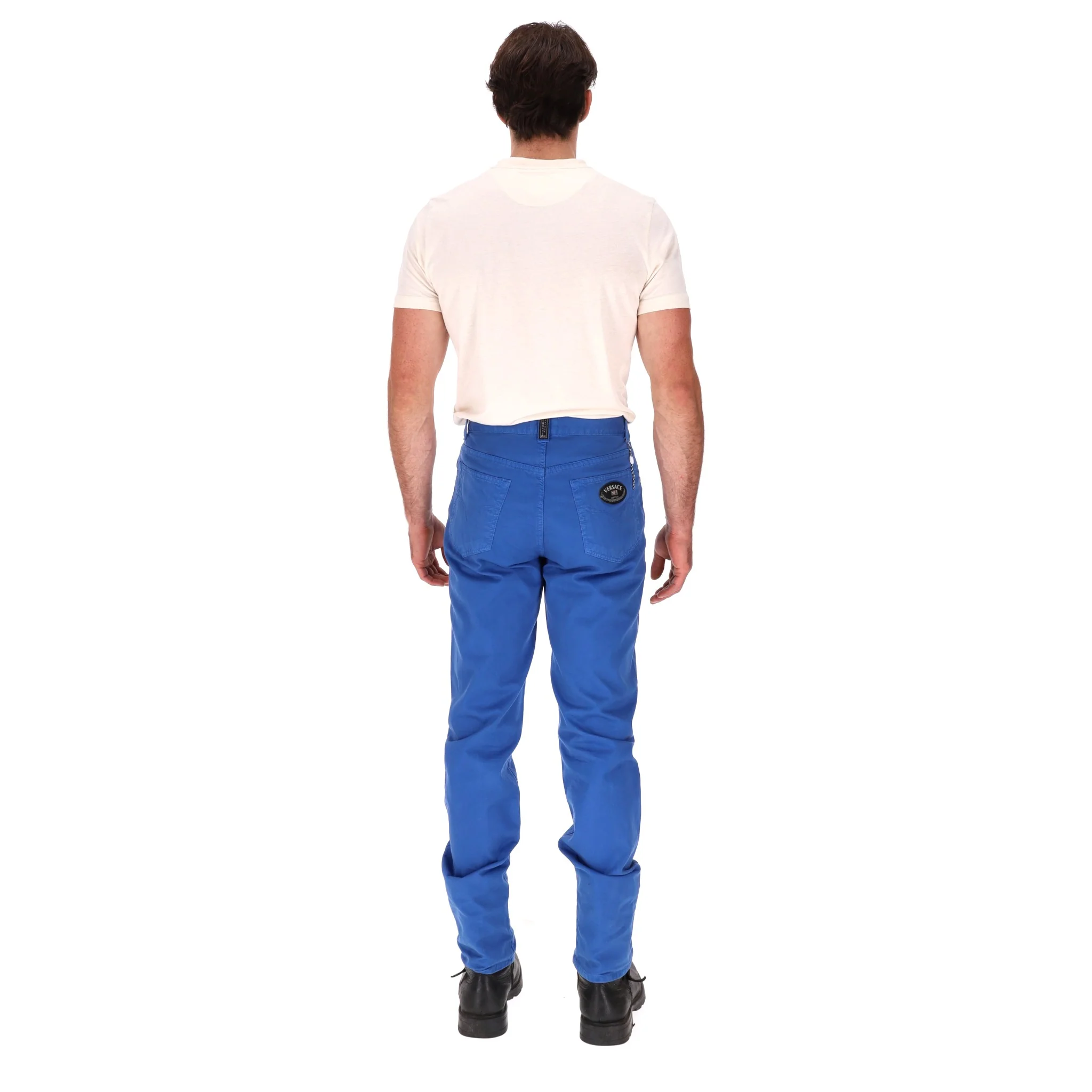 Versace Classic V2 Cotton Denim Trousers. Size 31 - Image 4