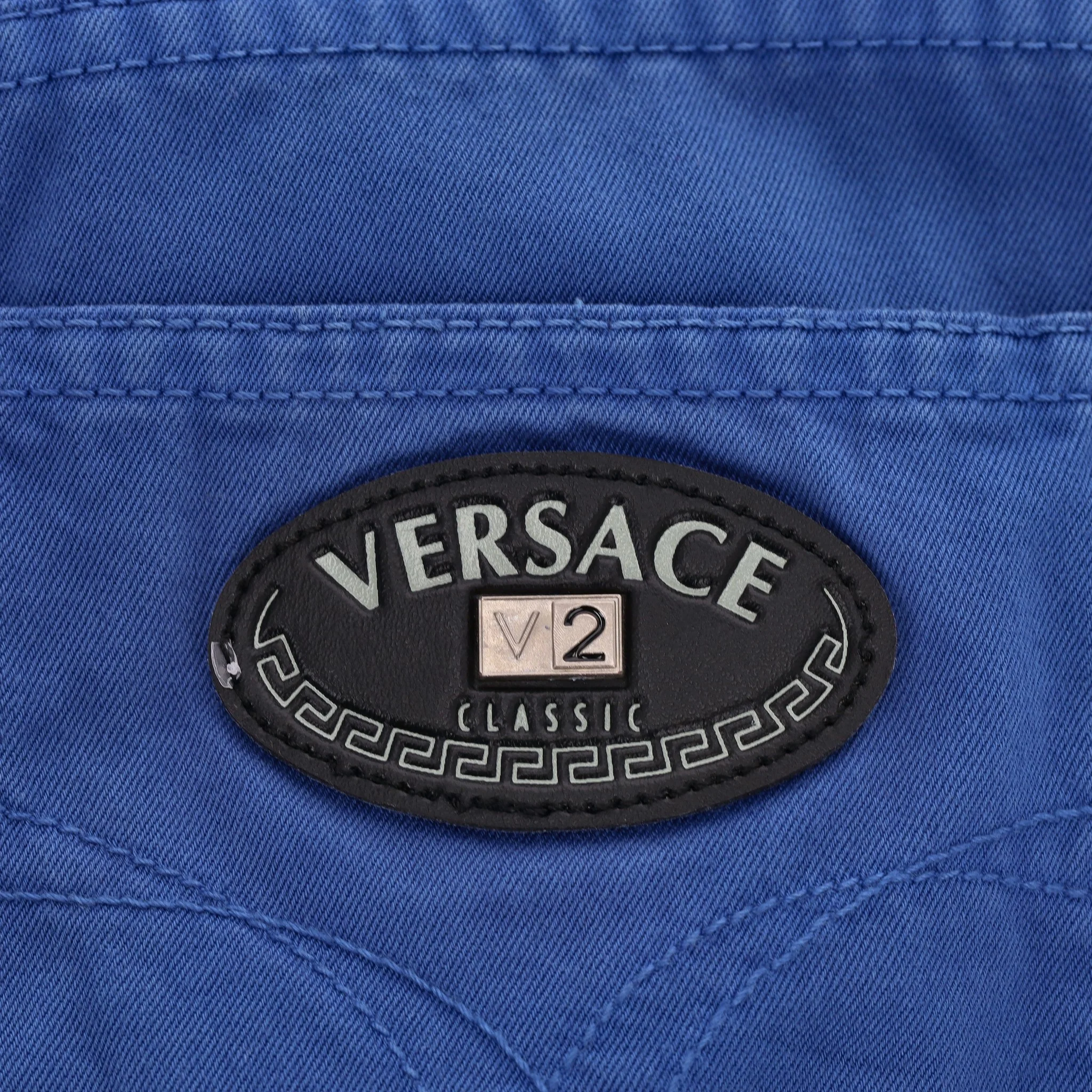 Versace Classic V2 Cotton Denim Trousers. Size 31 - Image 5