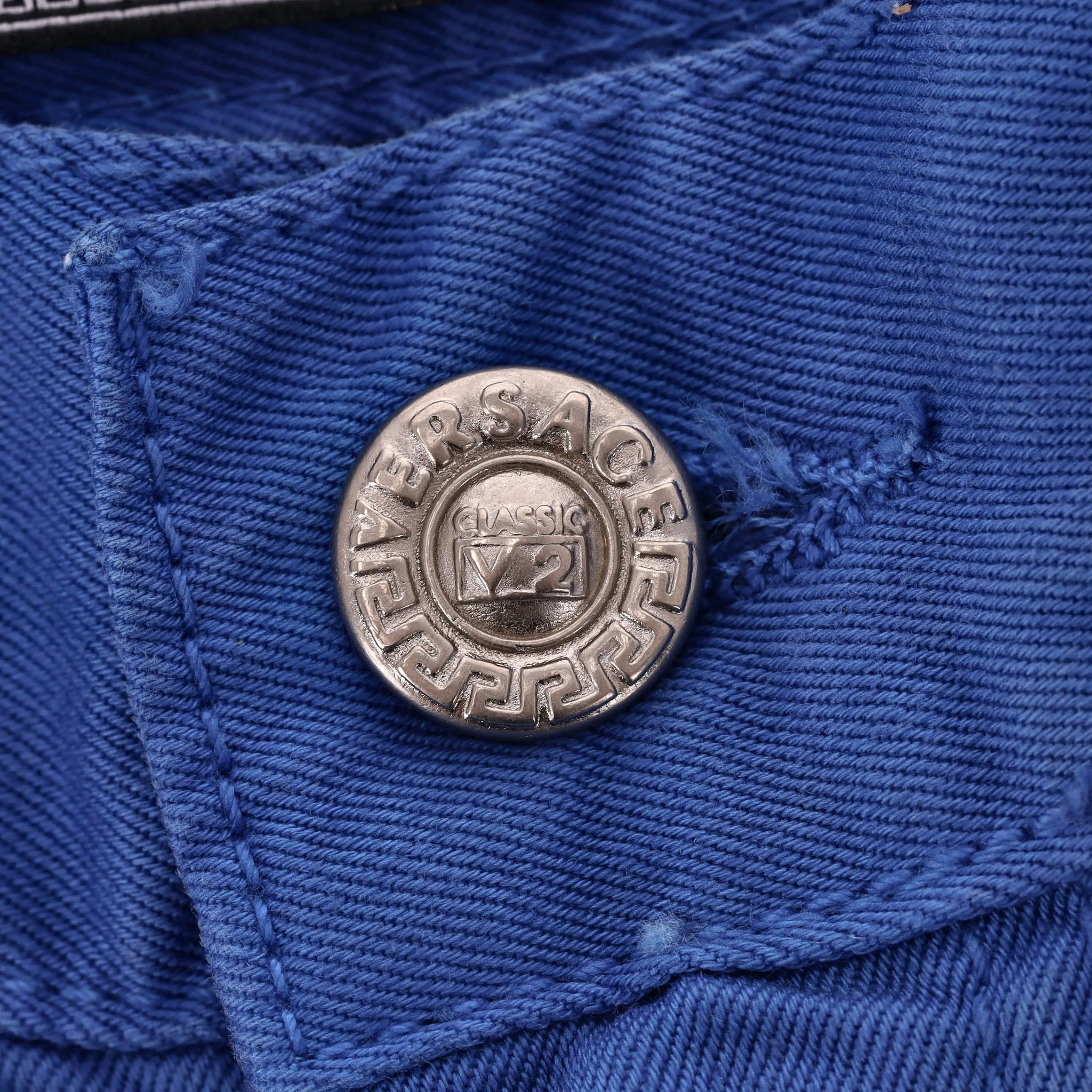 Versace Classic V2 Cotton Denim Trousers. Size 31 - Image 6