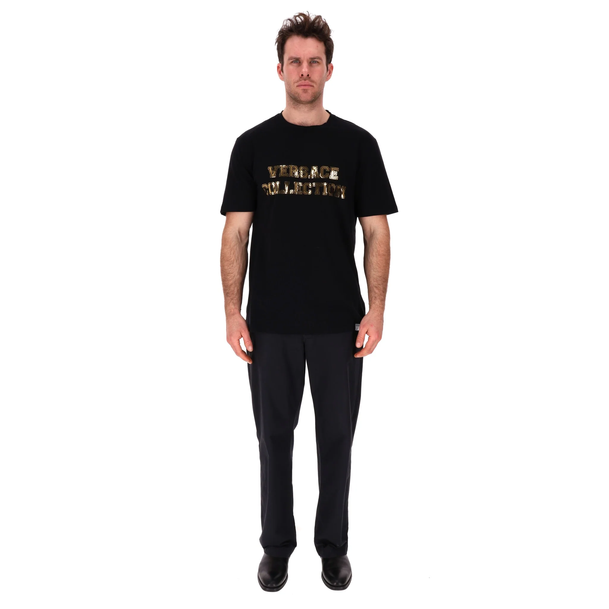 Versace Collection Cotton Logo T-Shirt. Size XXXL - Image 2
