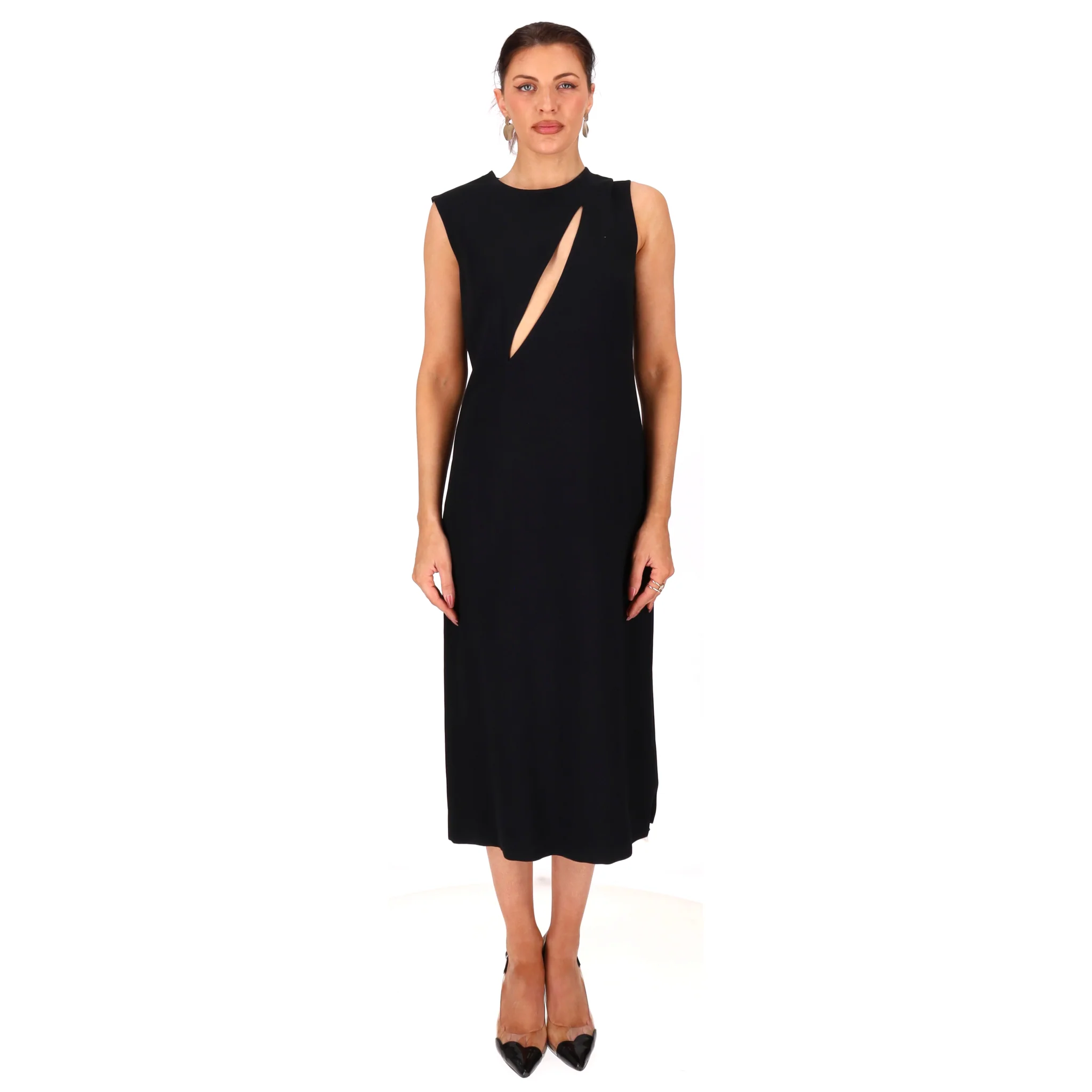 Versace Cut-Out Detail Midi Dress. Size 42IT - Image 2