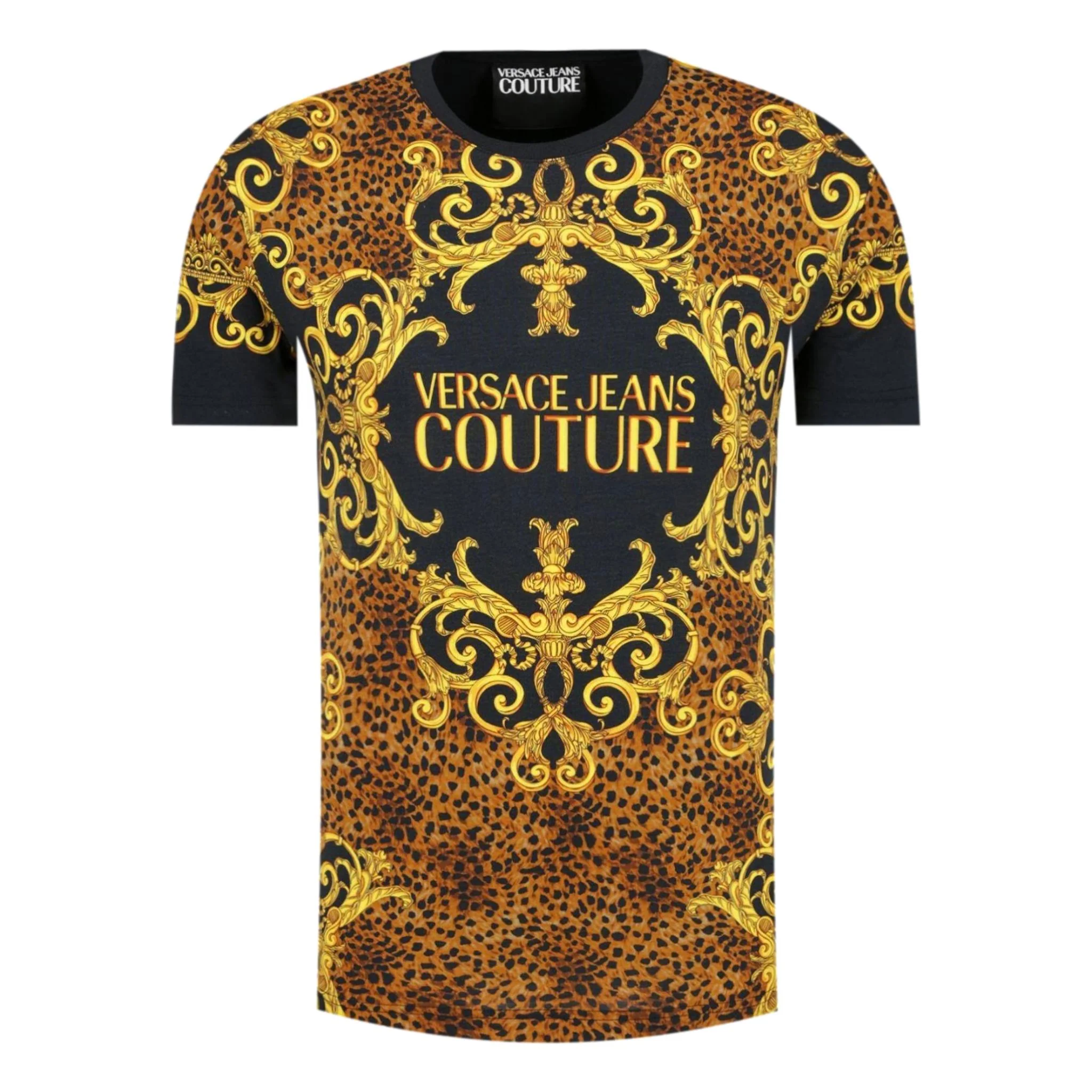 Versace Jeans Couture Baroque Logo Print Cotton T-Shirt. Size XXXL