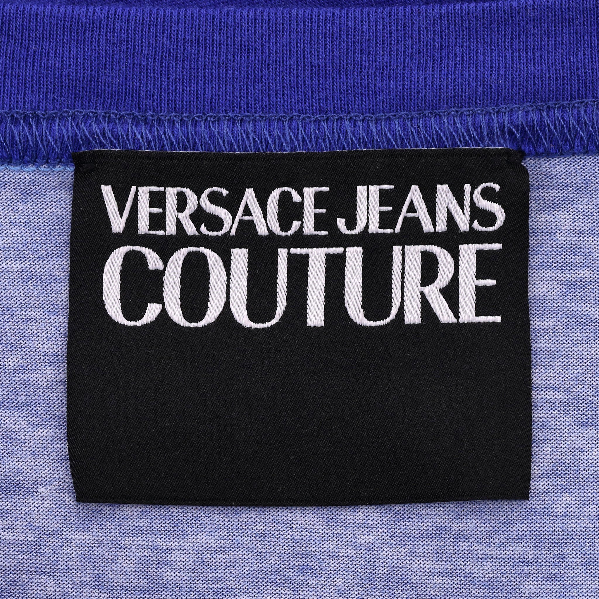 Versace Jeans Couture Baroque Sun Logo Printed T-Shirt. Size XXL - Image 6