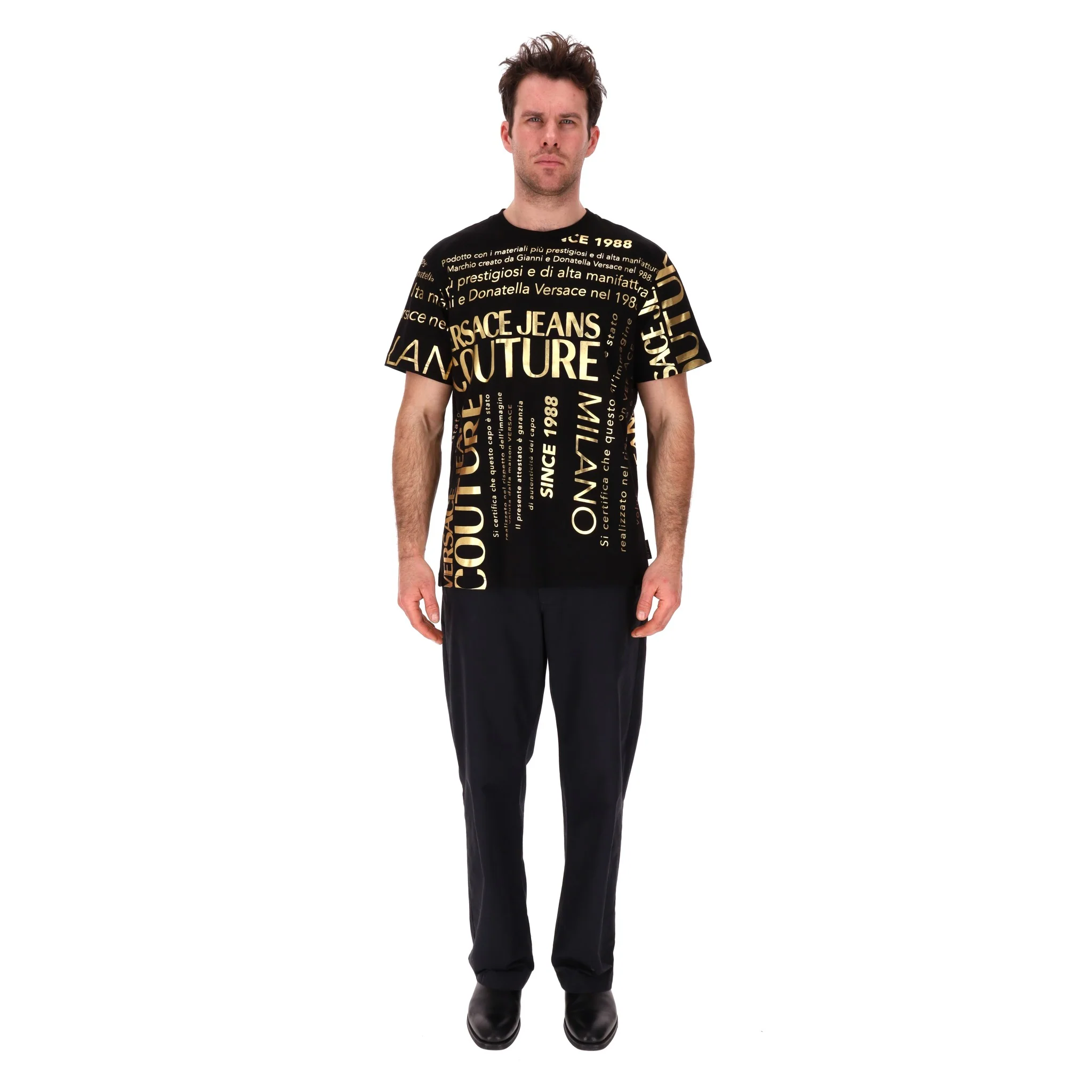Versace Jeans Couture Logo Cotton T-Shirt. Size XXL - Image 2