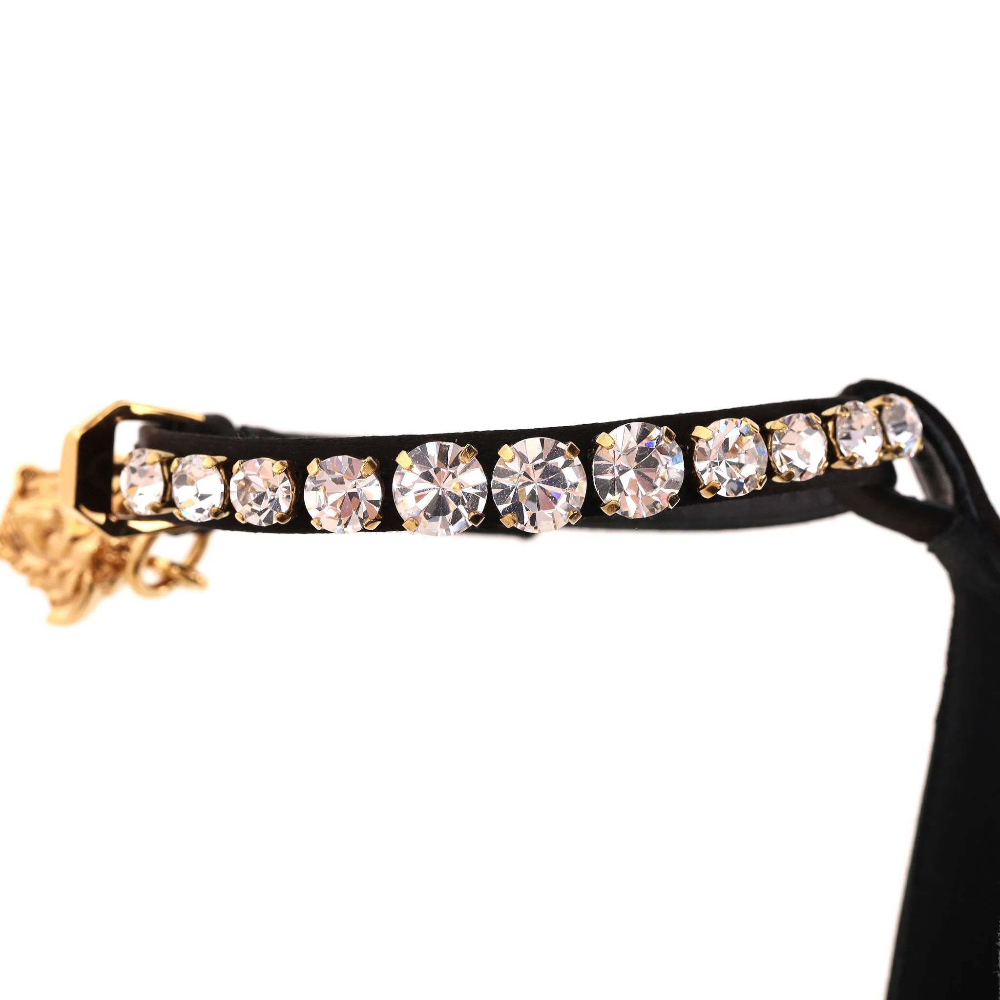 Versace Medusa Charm Satin Platform Sandals. Size 38 - Image 5