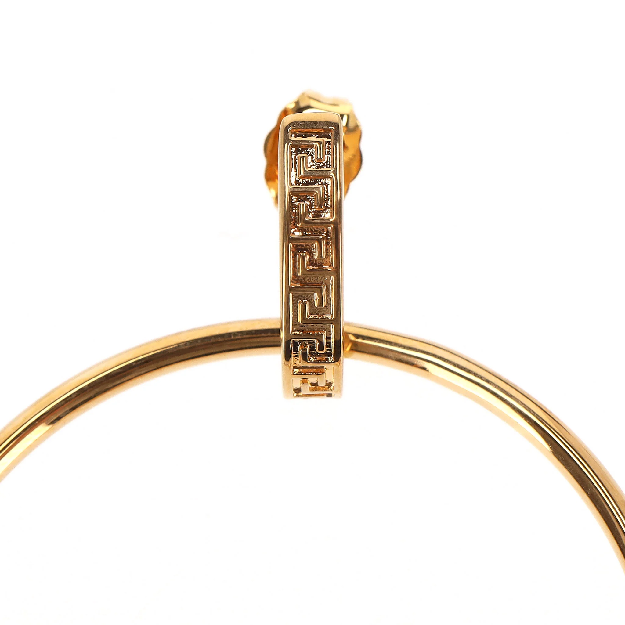 Versace Tribute Medusa Charm Hoop Earrings - Image 8