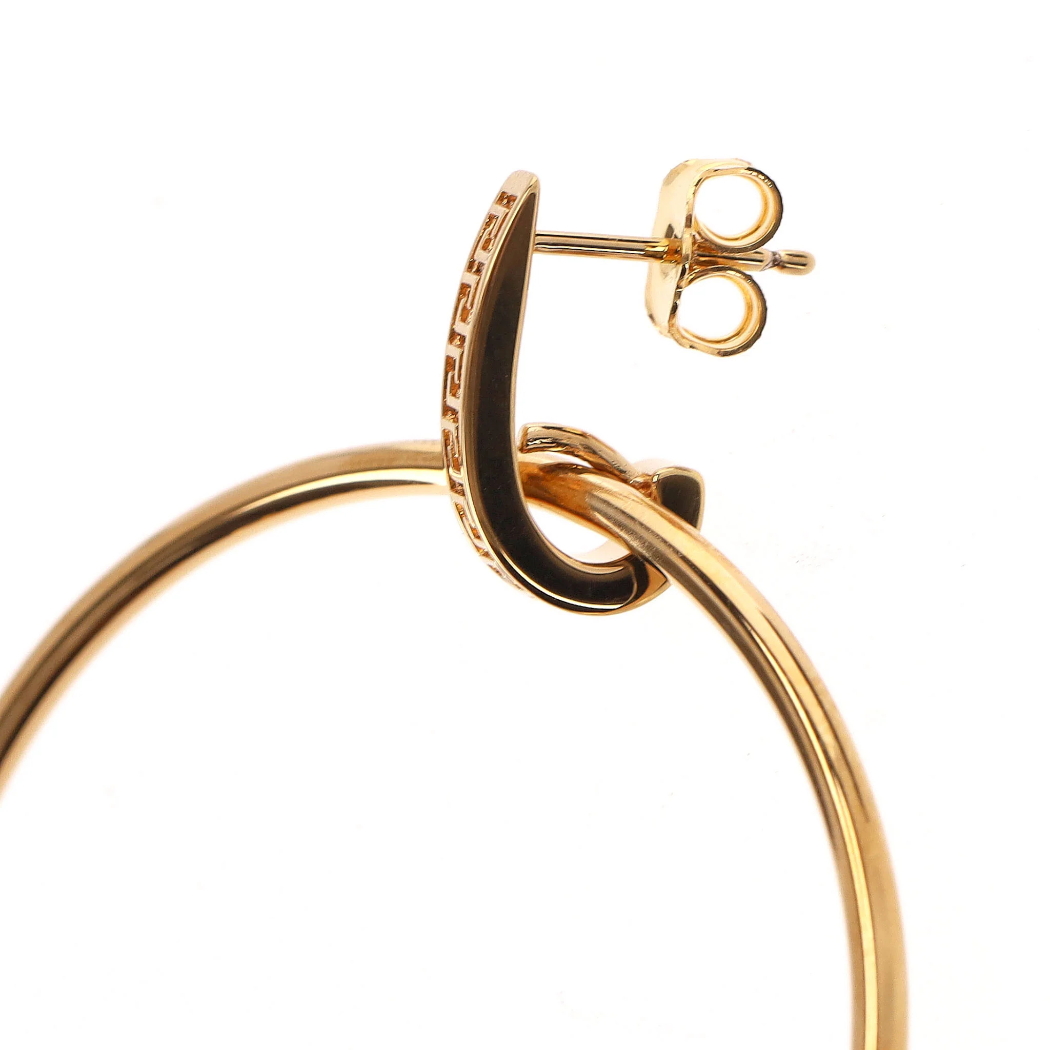 Versace Tribute Medusa Charm Hoop Earrings - Image 9