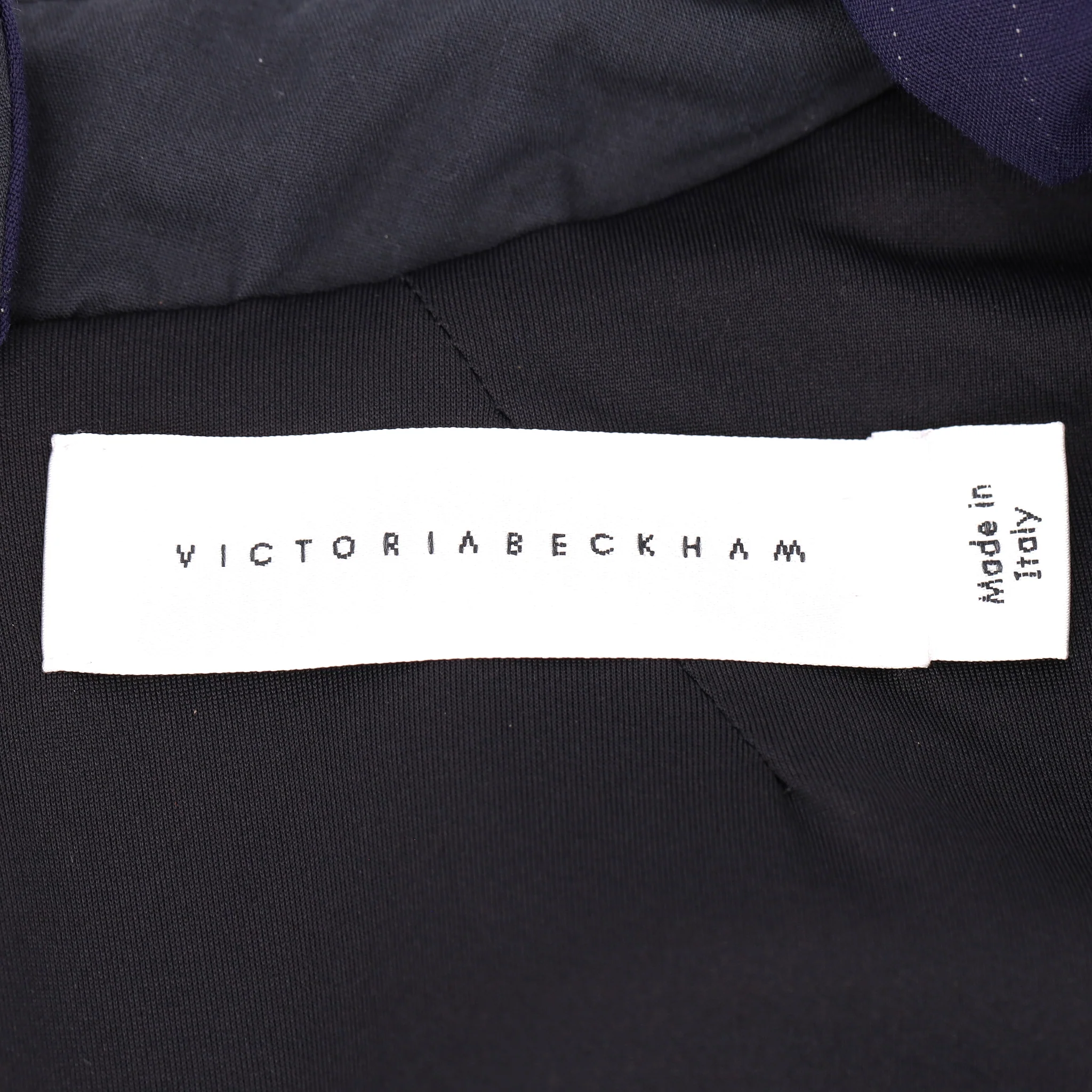 Victoria Beckham Ruffled Pinstriped Stretch-Poplin Dress. Size 10UK - Image 7