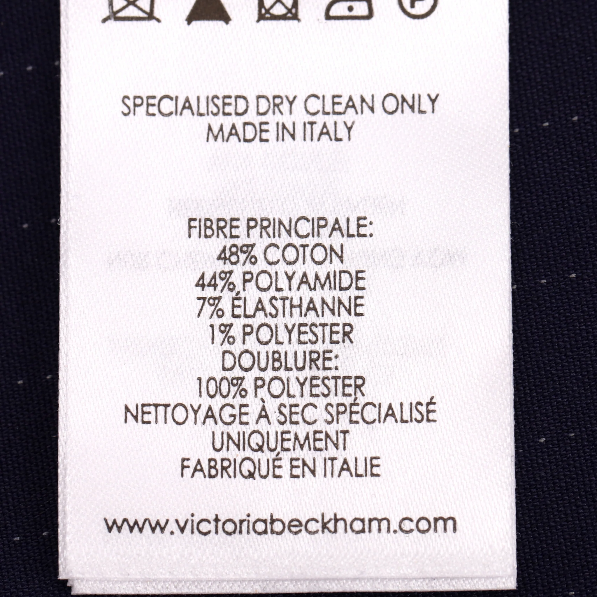 Victoria Beckham Ruffled Pinstriped Stretch-Poplin Dress. Size 10UK - Image 8