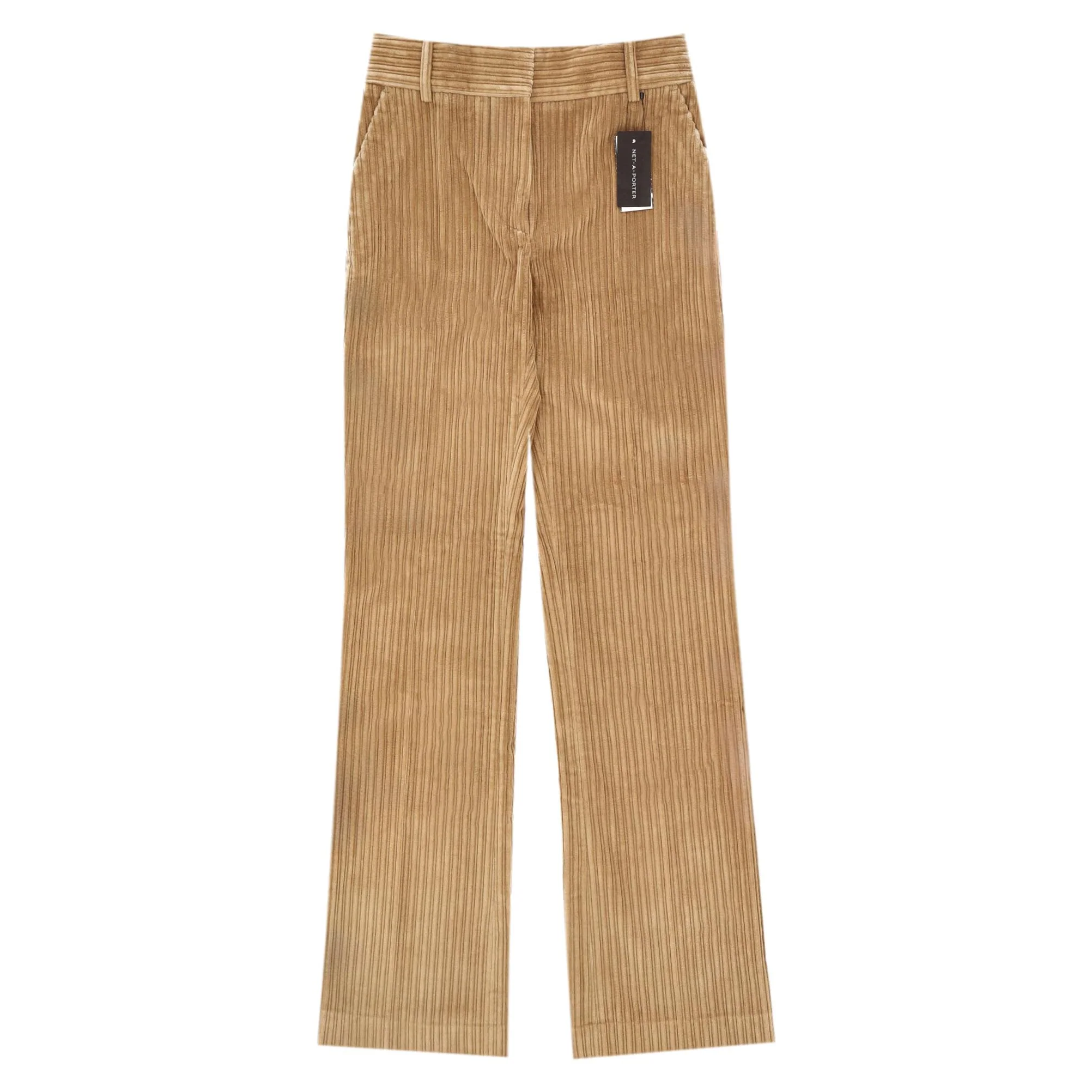 Victoria Beckham Straight-Leg Corduroy Trousers. Size 8UK