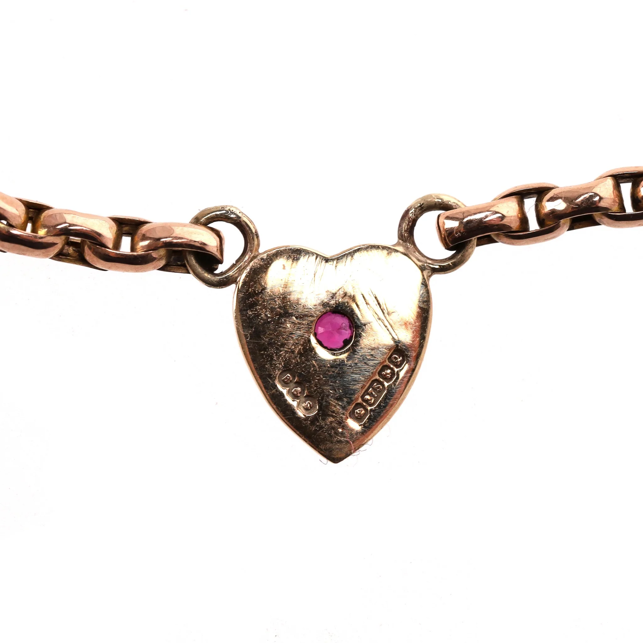 Vintage - Victorian Multi Charm Necklace 15ct Gold With Rubies, Sapphires & Pearls - Image 7