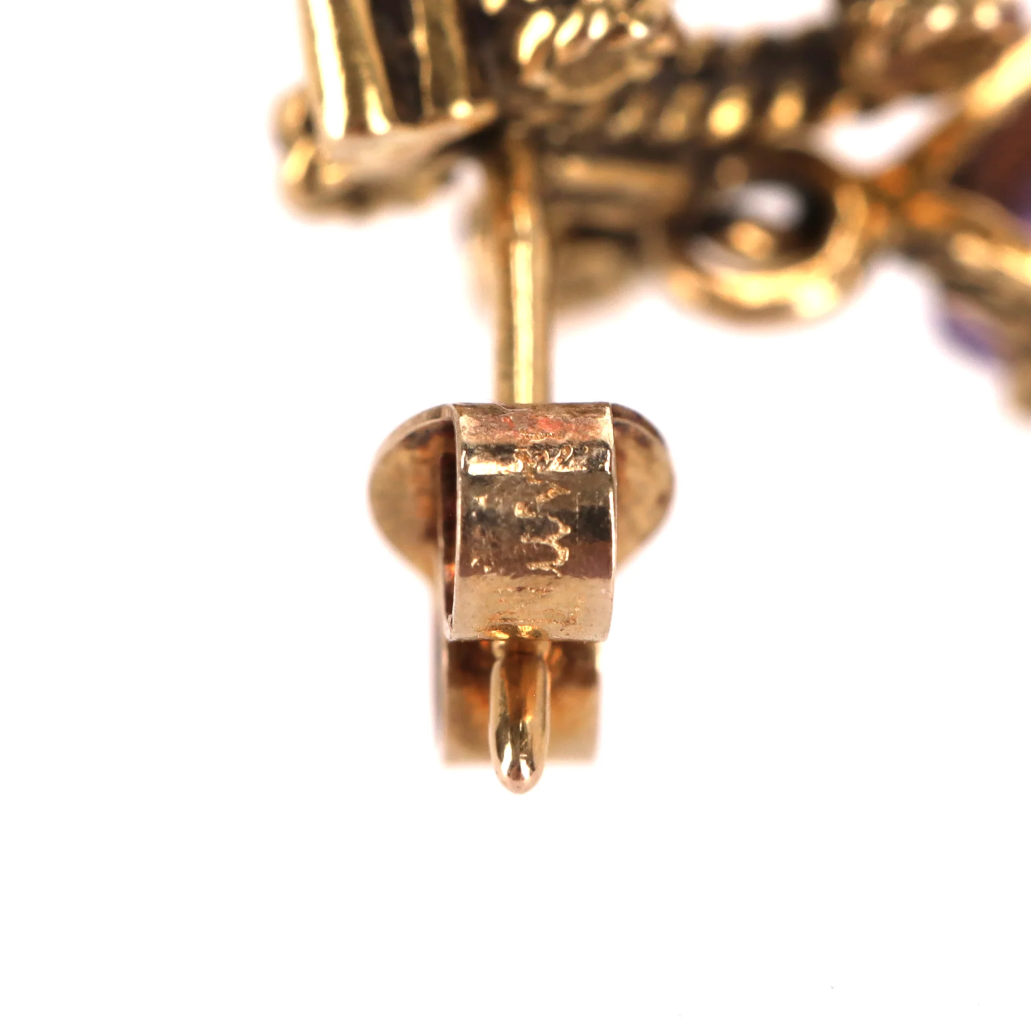 Vintage Victorian 14k Gold & Amethyst Drop Earrings - Image 12