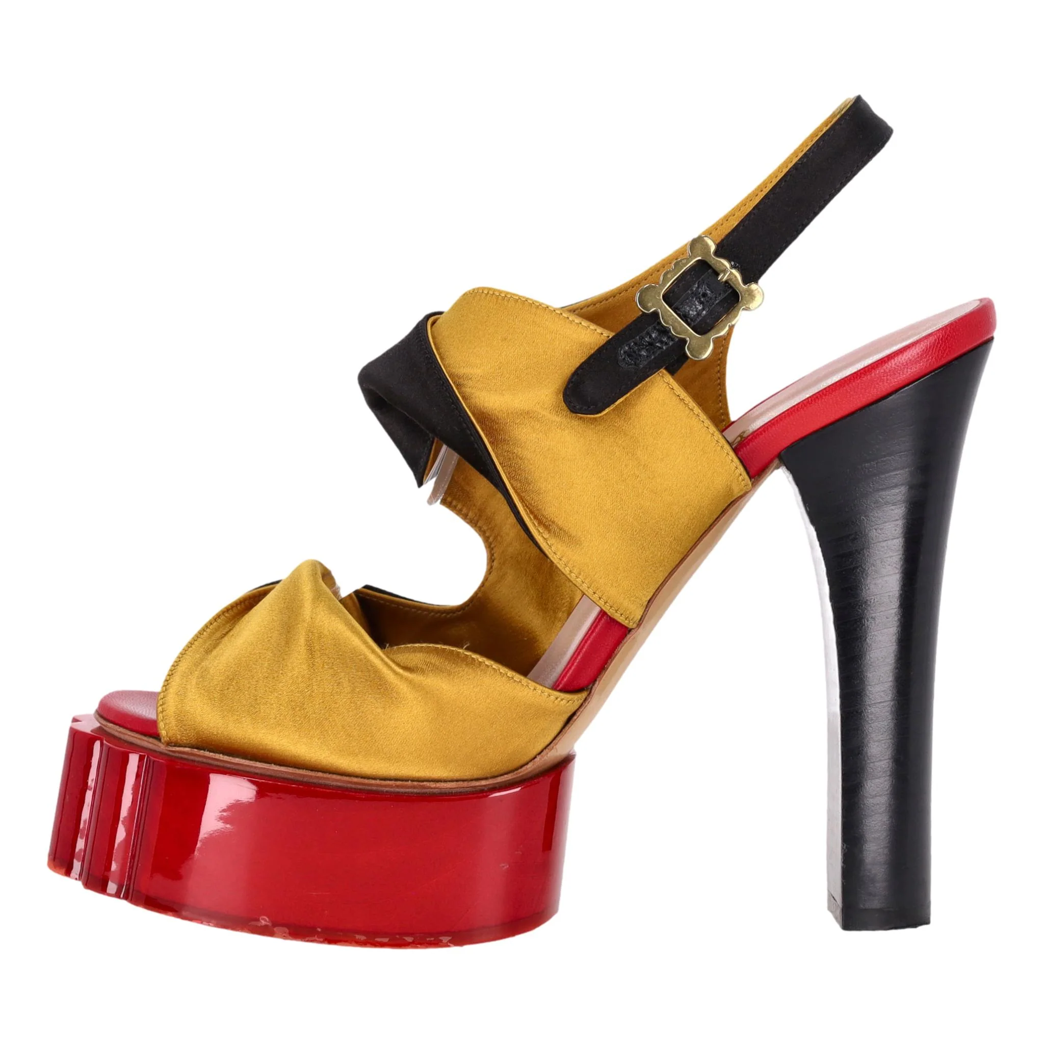 Vivienne Westwood Colour-Block Platform Sandals. Size 37