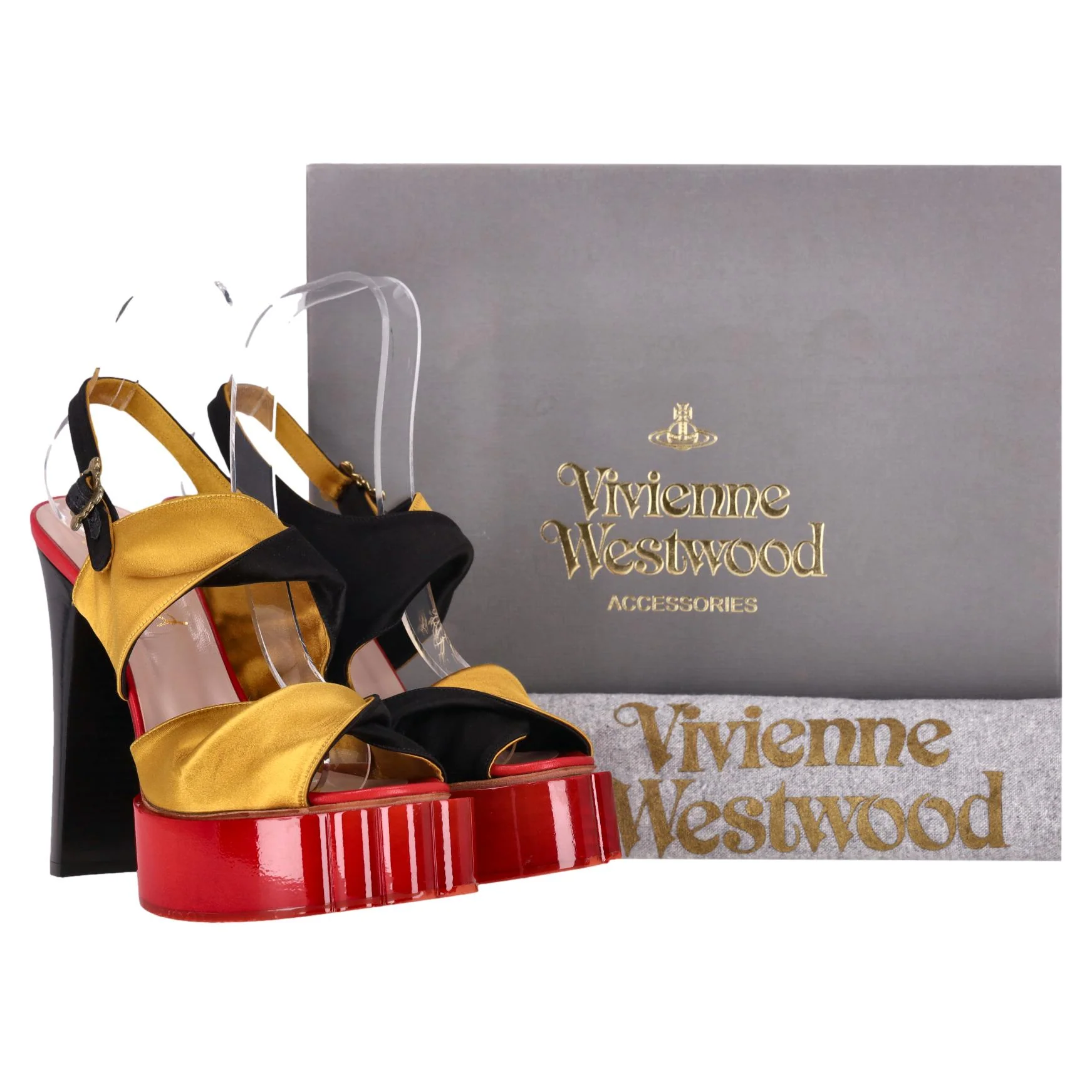Vivienne Westwood Colour-Block Platform Sandals. Size 37 - Image 2