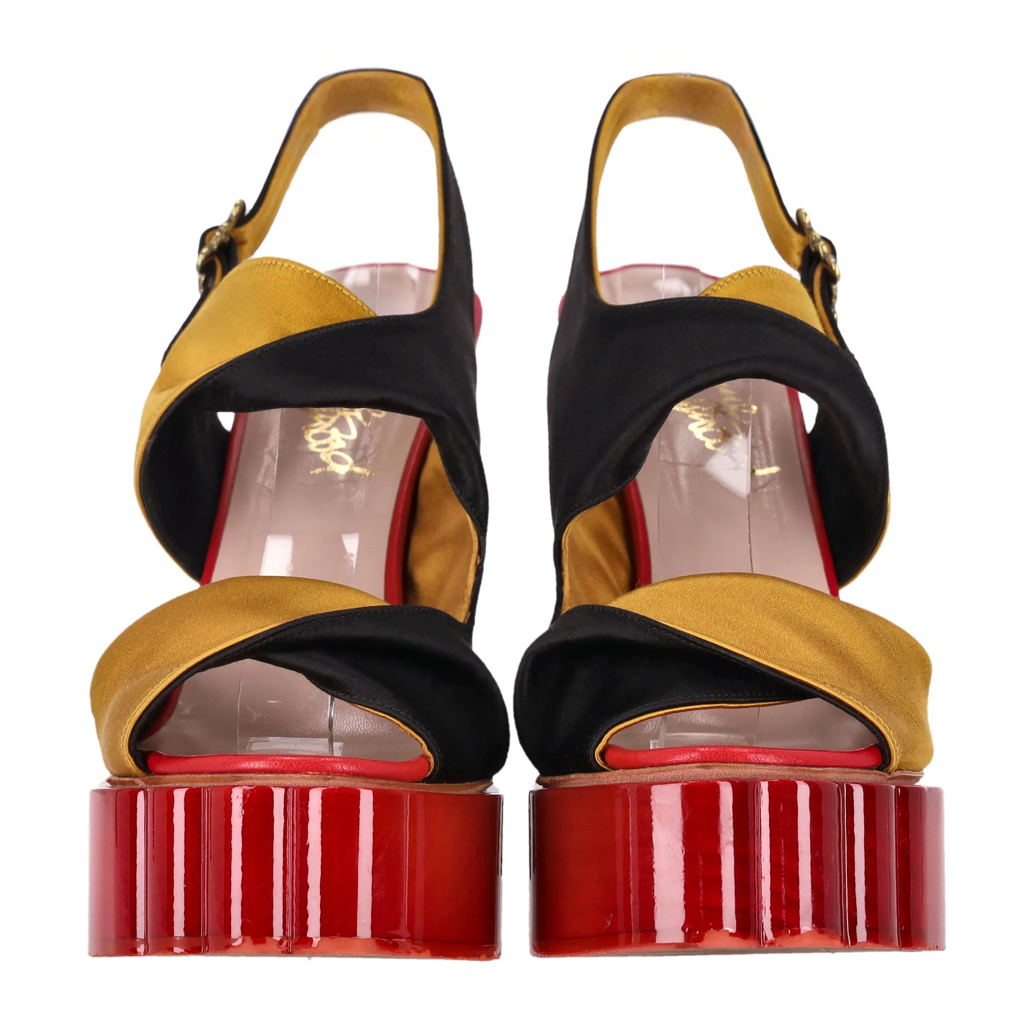 Vivienne Westwood Colour-Block Platform Sandals. Size 37 - Image 3