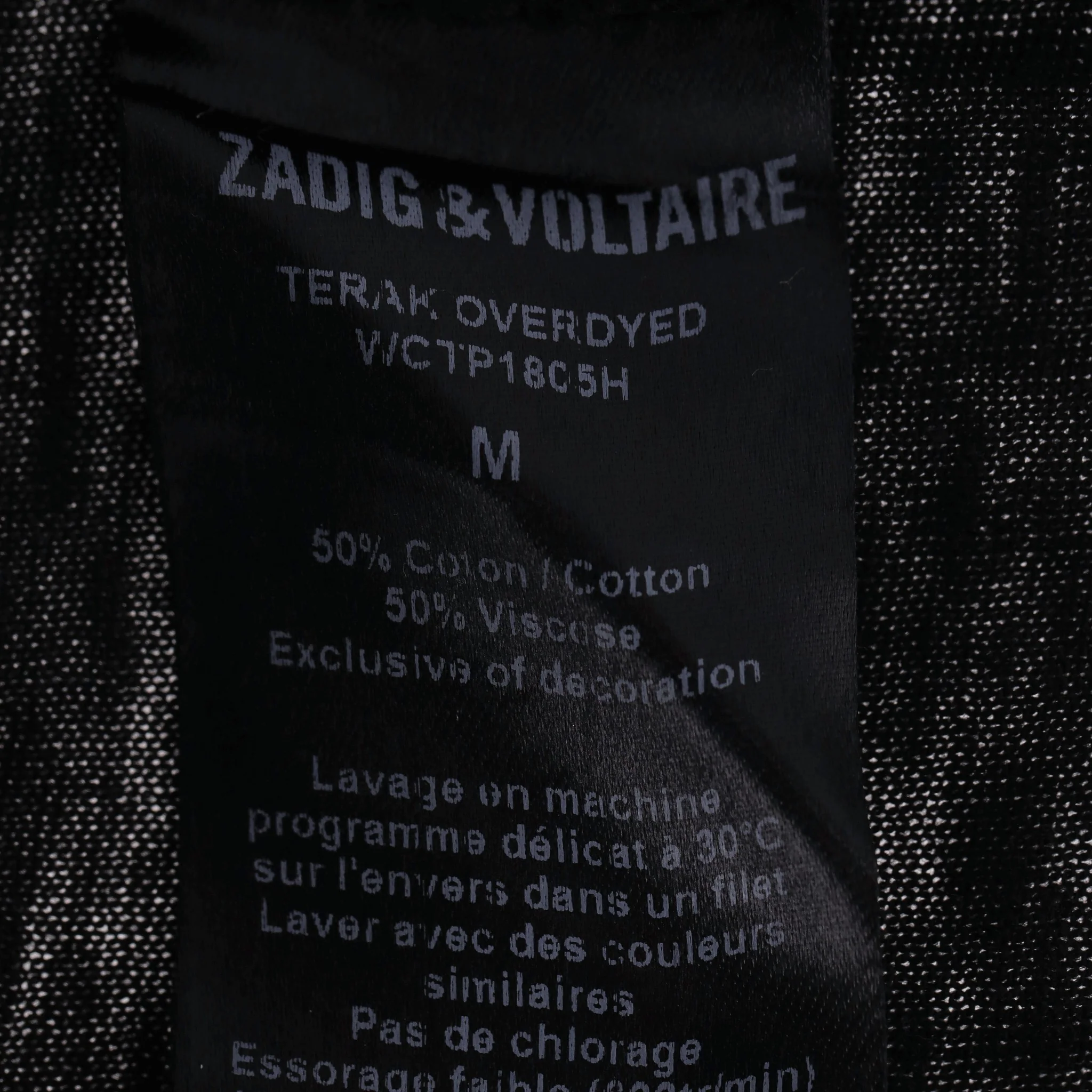 Zadig & Voltaire Cotton Blend Wolf Print T-Shirt. Size M - Image 7