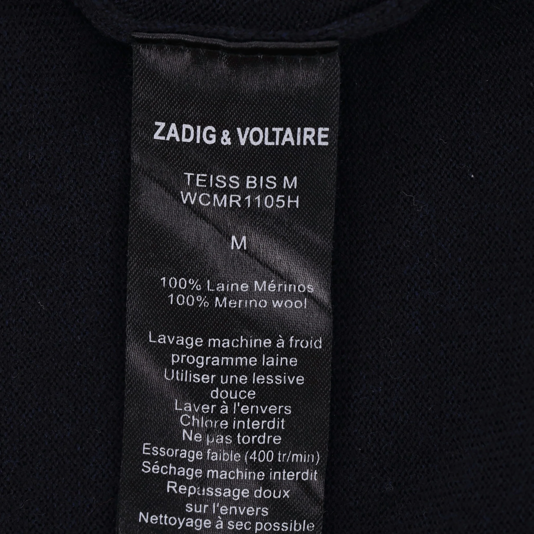 Zadig & Voltaire Skull Print Wool Top. Size M - Image 7