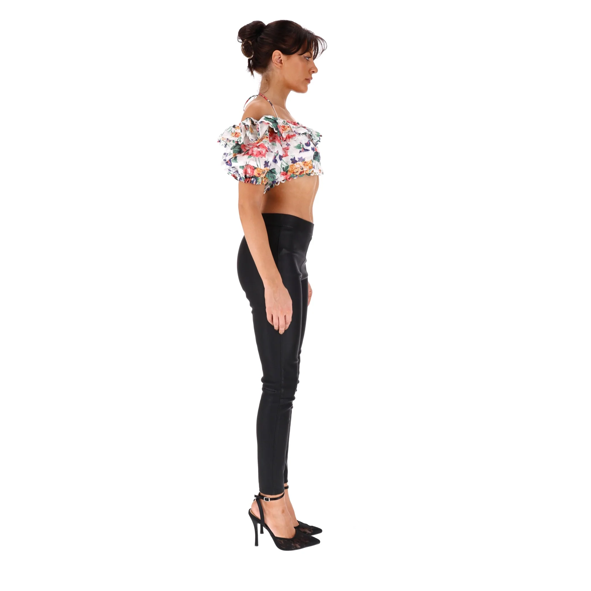 Zimmerman Floral Linen Top. Size 3 - Image 3