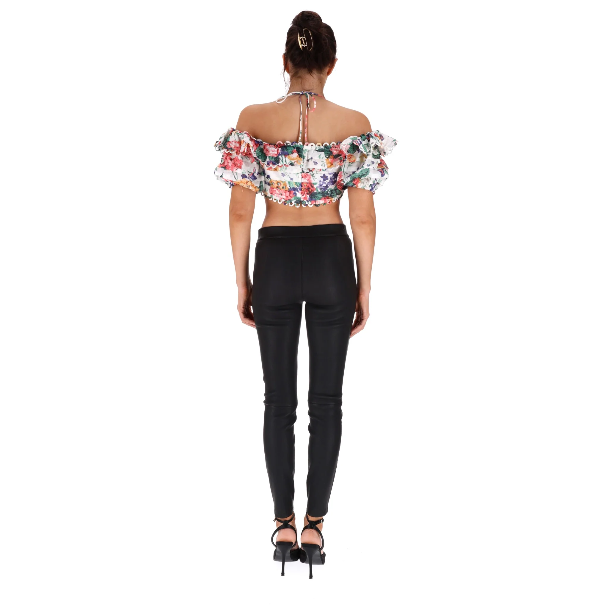 Zimmerman Floral Linen Top. Size 3 - Image 4