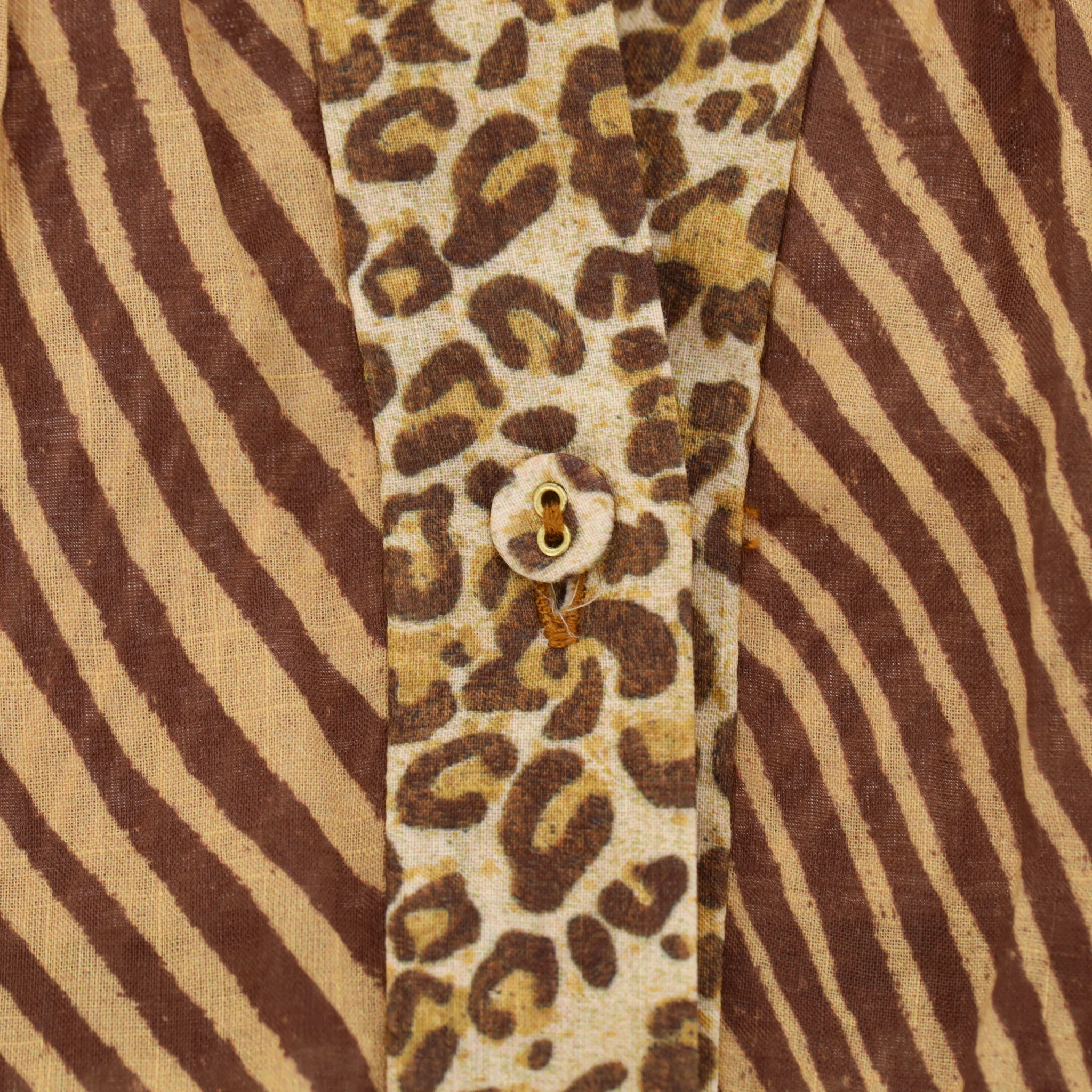 Zimmermann Animal Print Tiered Cotton Maxi Dress. Size 2 - Image 5