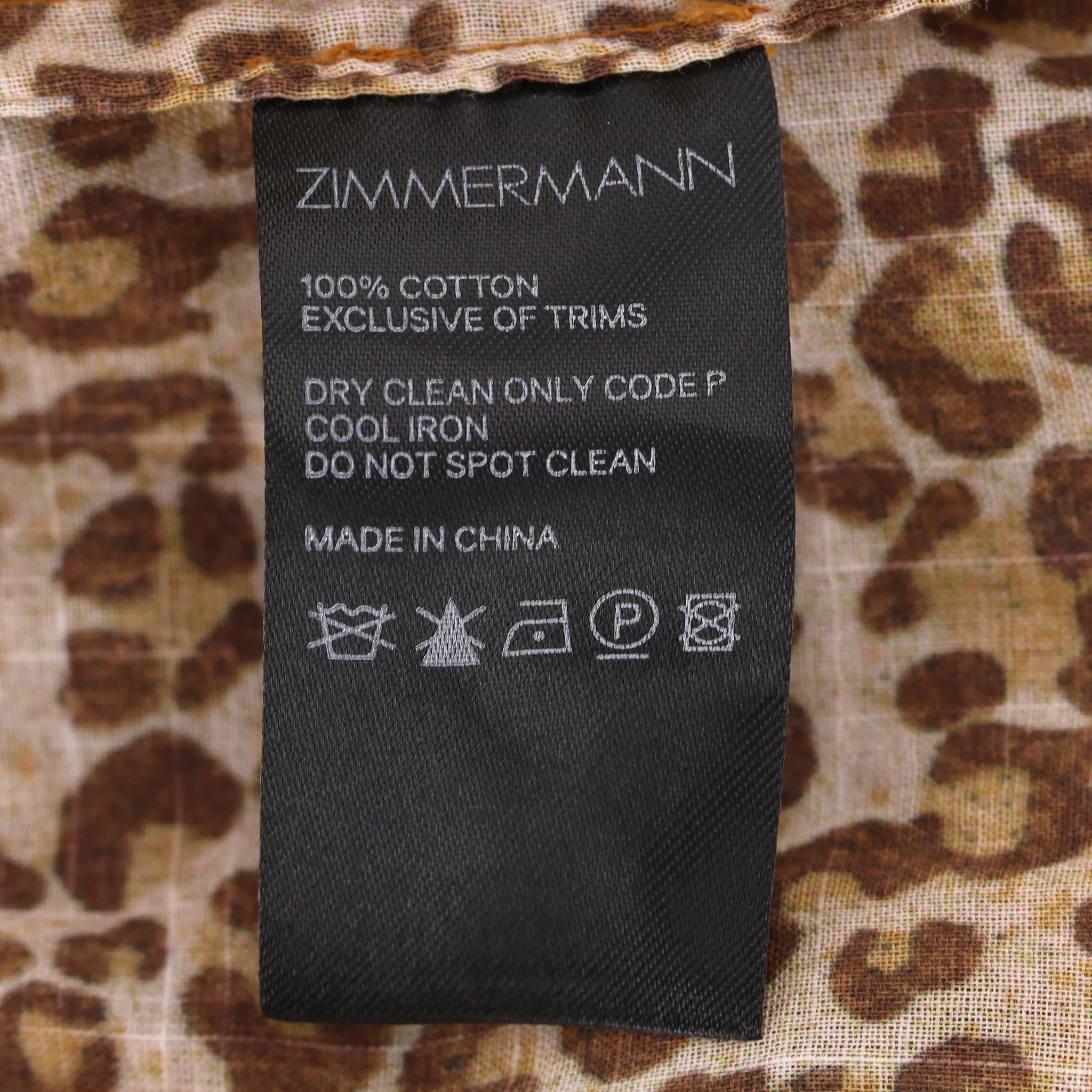 Zimmermann Animal Print Tiered Cotton Maxi Dress. Size 2 - Image 7